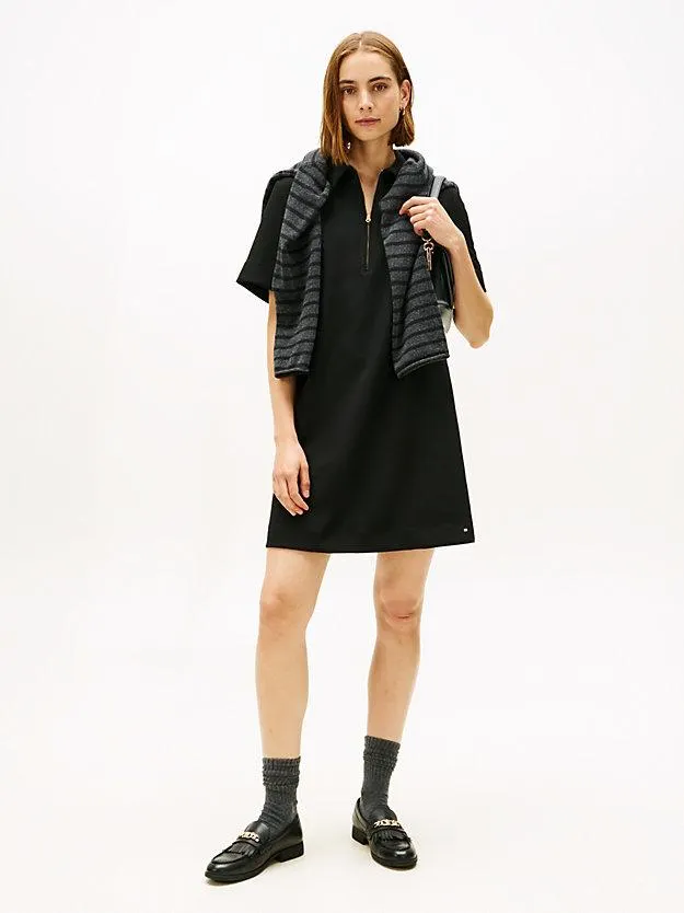 Relaxed Fit Etuikleid mit Reißverschluss