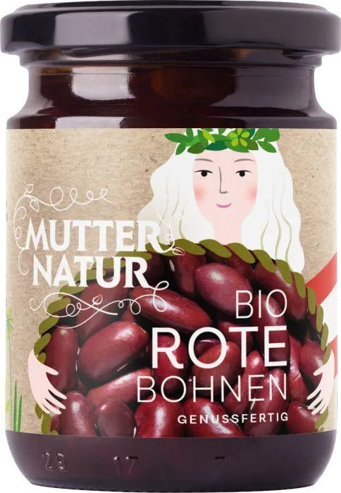 Mutter Natur Rote Bohnen Bio genussfertig im Glas 235g