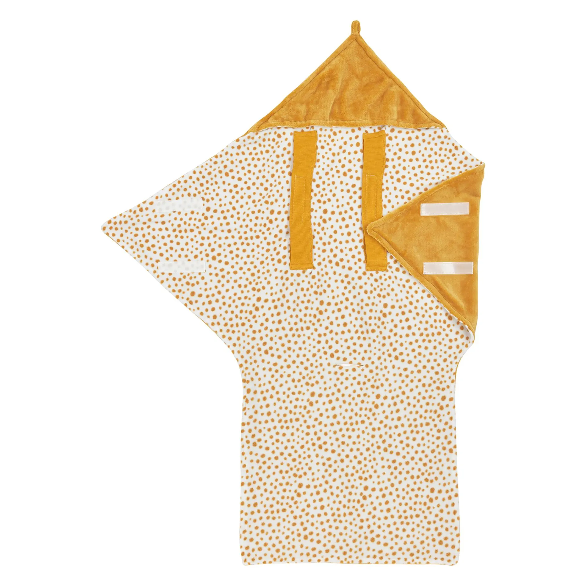 Einschlagdecke Fleece Cheetah Honey Gold