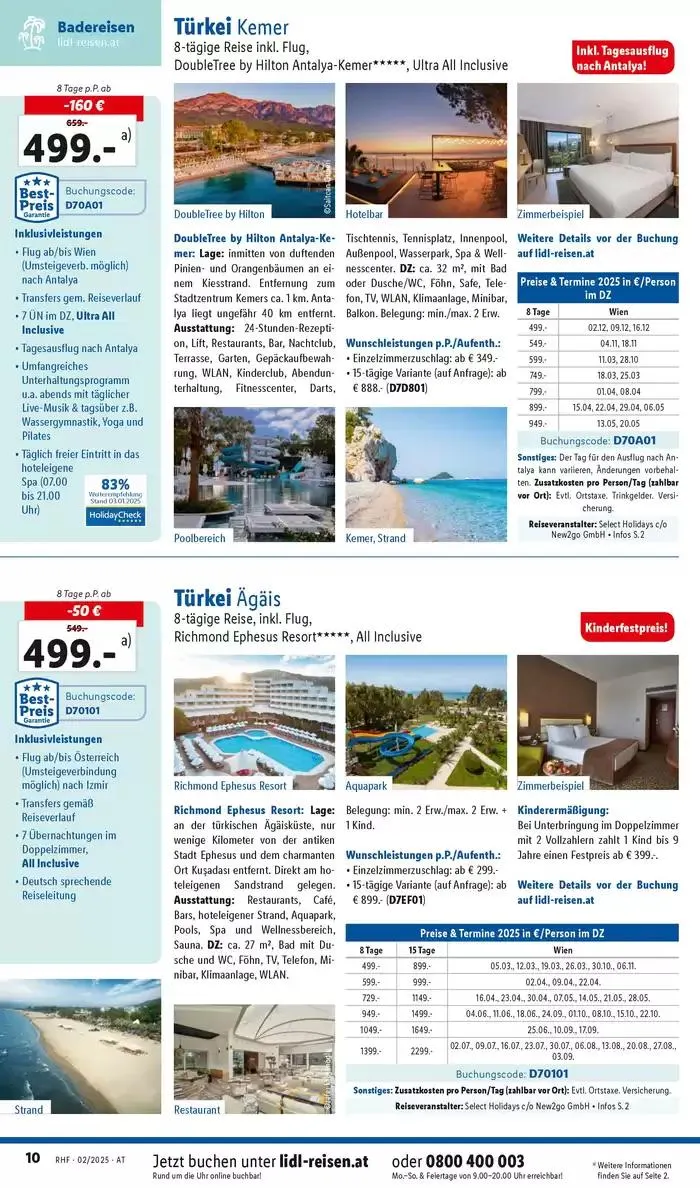 Aktuelle Reiseprospekte Hauptprospekt Februar von 29. Jänner bis 28. Februar 2025 - Flugblätt seite 10