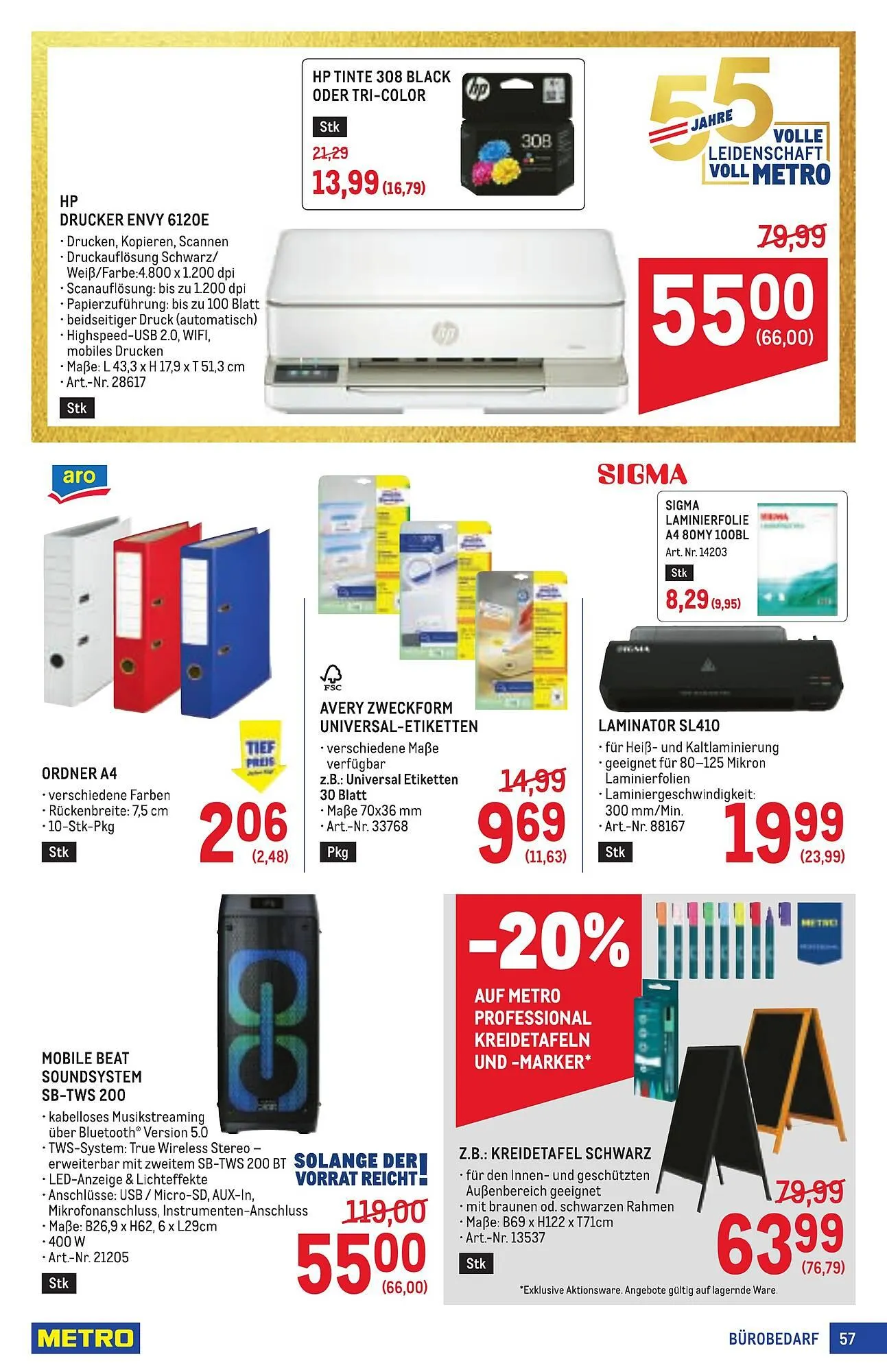 Metro Flugblatt von 16. April bis 29. April 2026 - Flugblätt seite  57