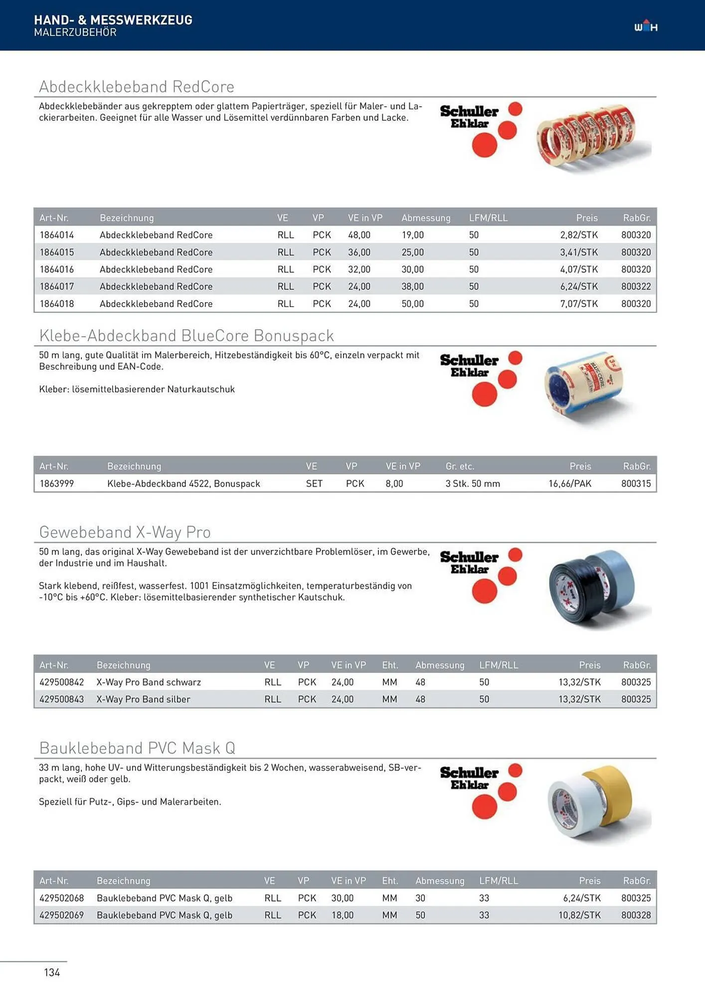Würth Flugblatt von 22. Februar bis 31. Dezember 2024 - Flugblätt seite  134