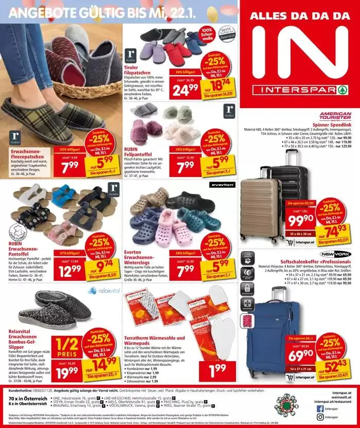 Tolles Angebot für Schnäppchenjäger von 8. Jänner bis 15. Jänner 2025 - Flugblätt seite  24