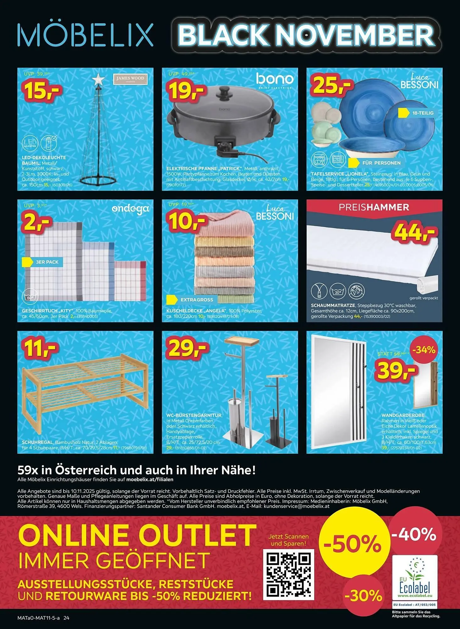 Möbelix Prospekt von 4. November bis 11. November 2025 - Flugblätt seite 24