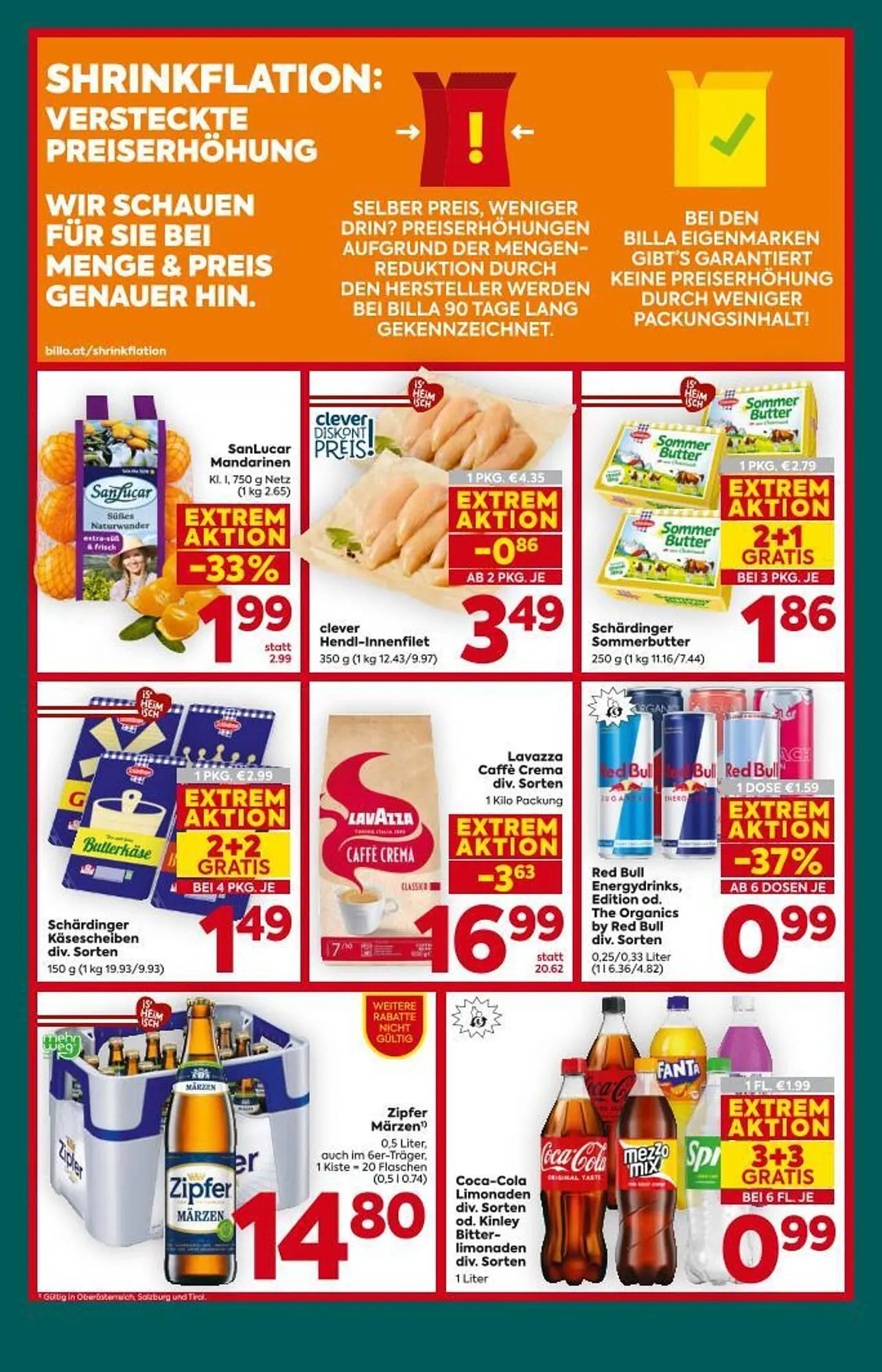 Billa Corso Flugblatt von 22. Jänner bis 28. Jänner 2026 - Flugblätt seite  20