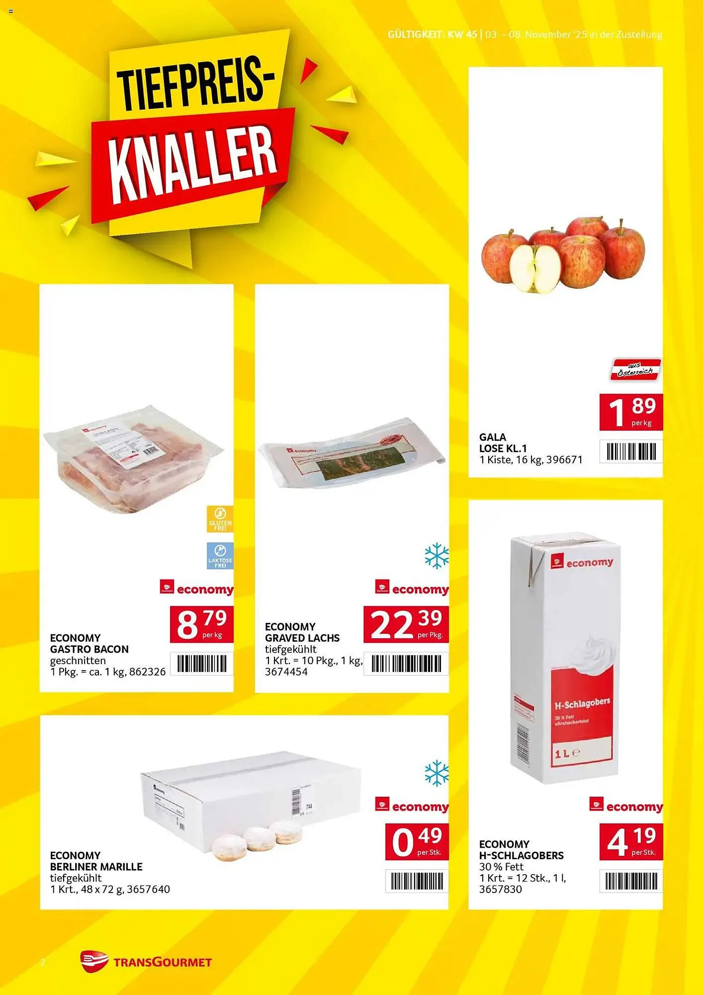 Transgourmet Flugblatt von 3. November bis 8. November 2025 - Flugblätt seite  4