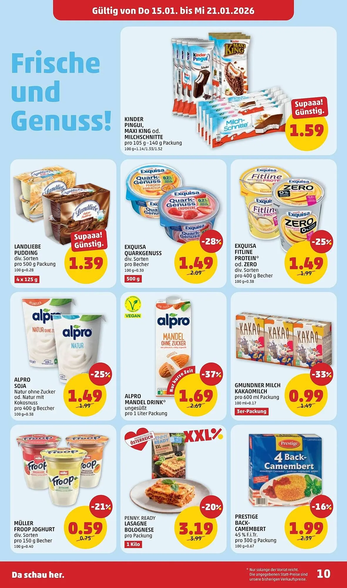 PENNY Flugblatt von 15. Jänner bis 21. Jänner 2026 - Flugblätt seite  10