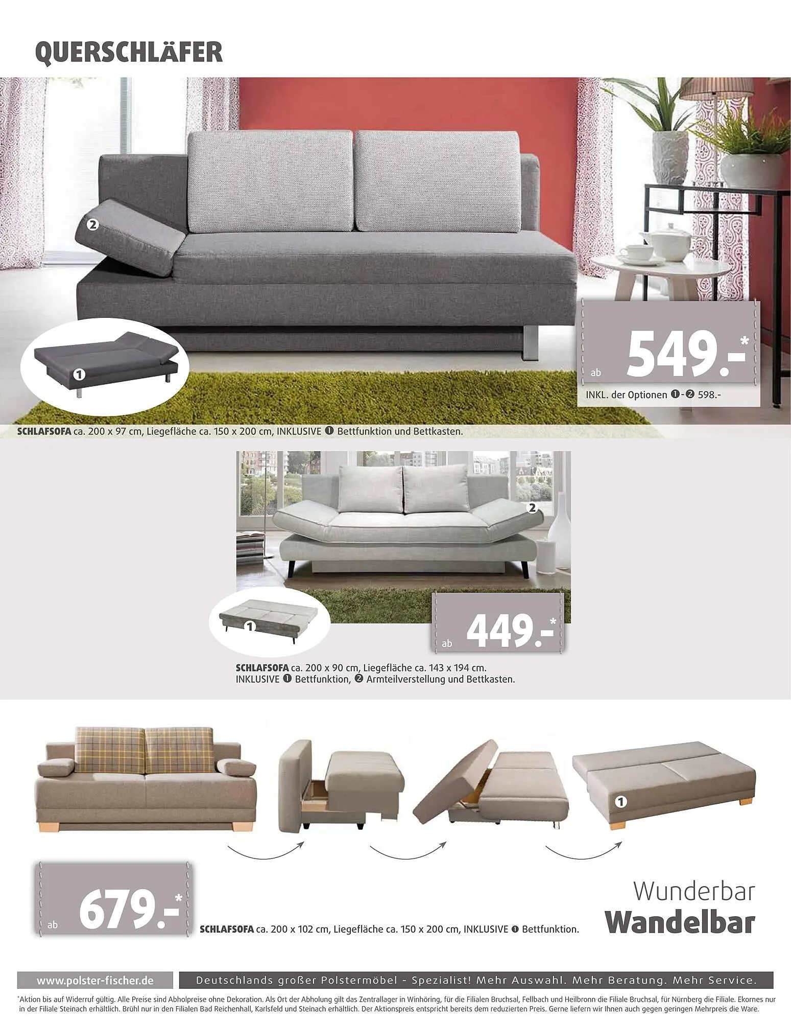 Polstermöbel Fischer Flugblatt von 19. Februar bis 28. Februar 2026 - Flugblätt seite 9