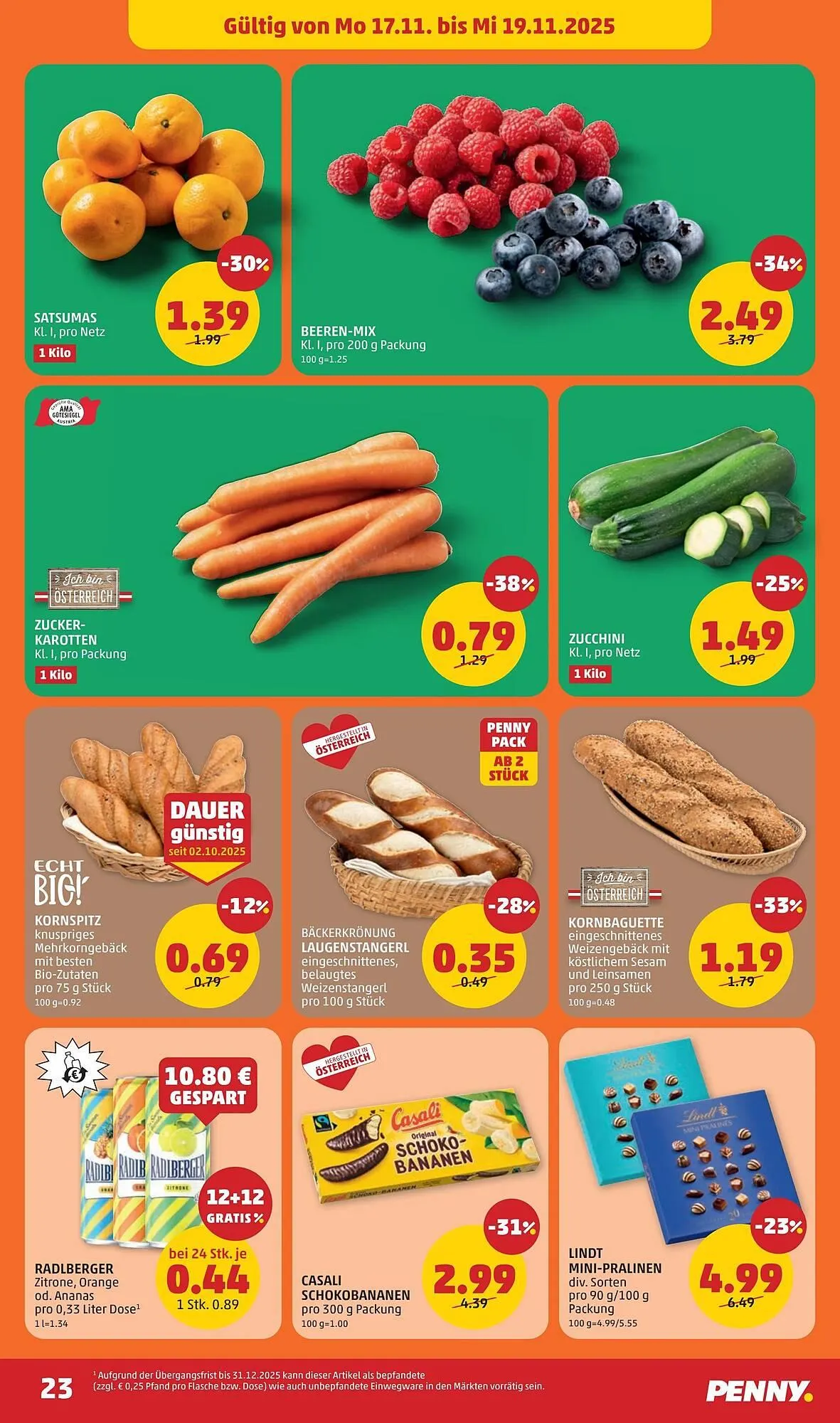 PENNY Flugblatt von 13. November bis 19. November 2025 - Flugblätt seite  23