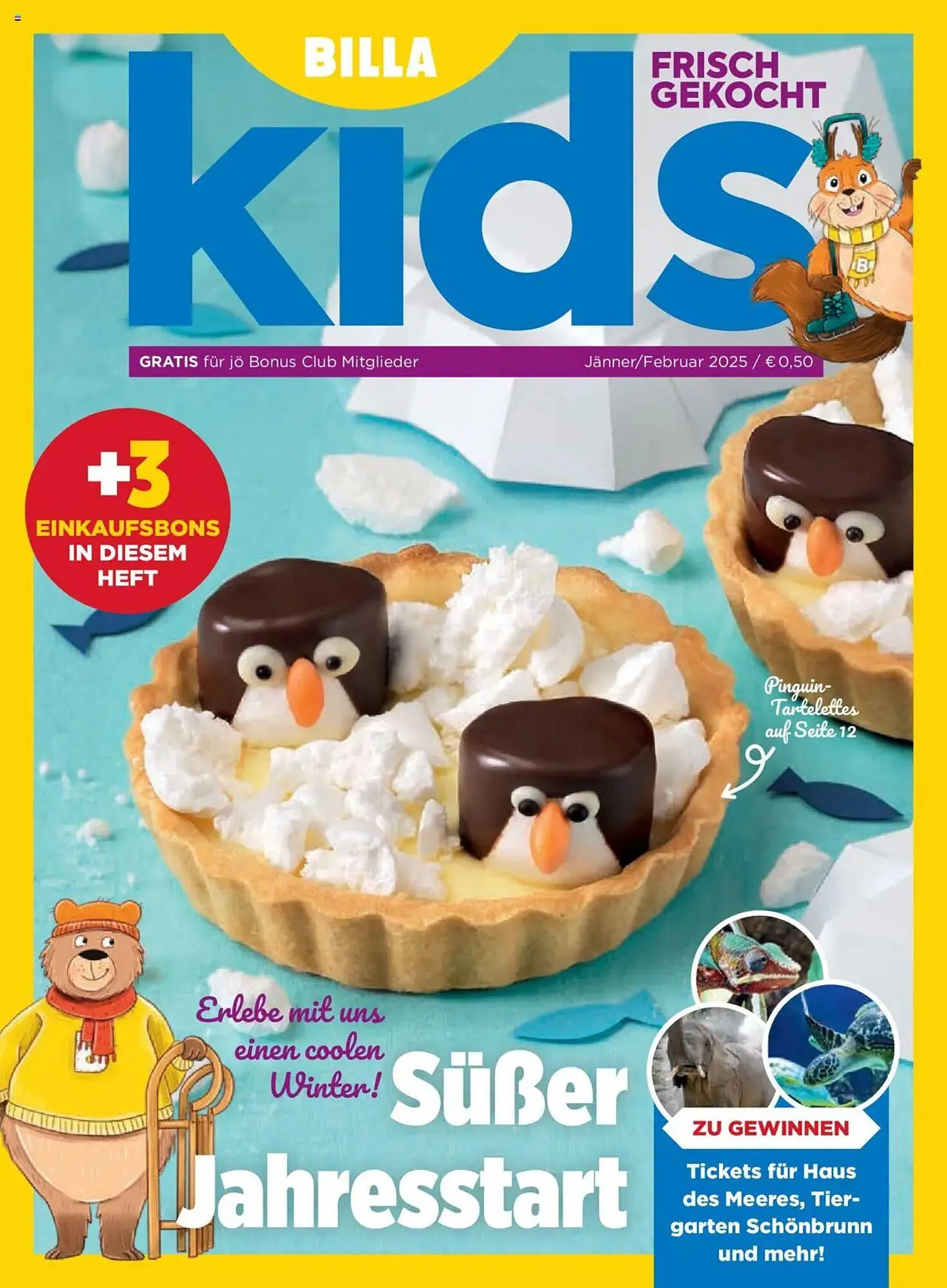 Billa Flugblatt von 1. Jänner bis 28. Februar 2025 - Flugblätt seite 1