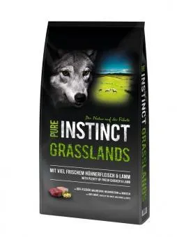 PURE INSTINCT Grasslands Adult 12kg mit Huhn und Lamm