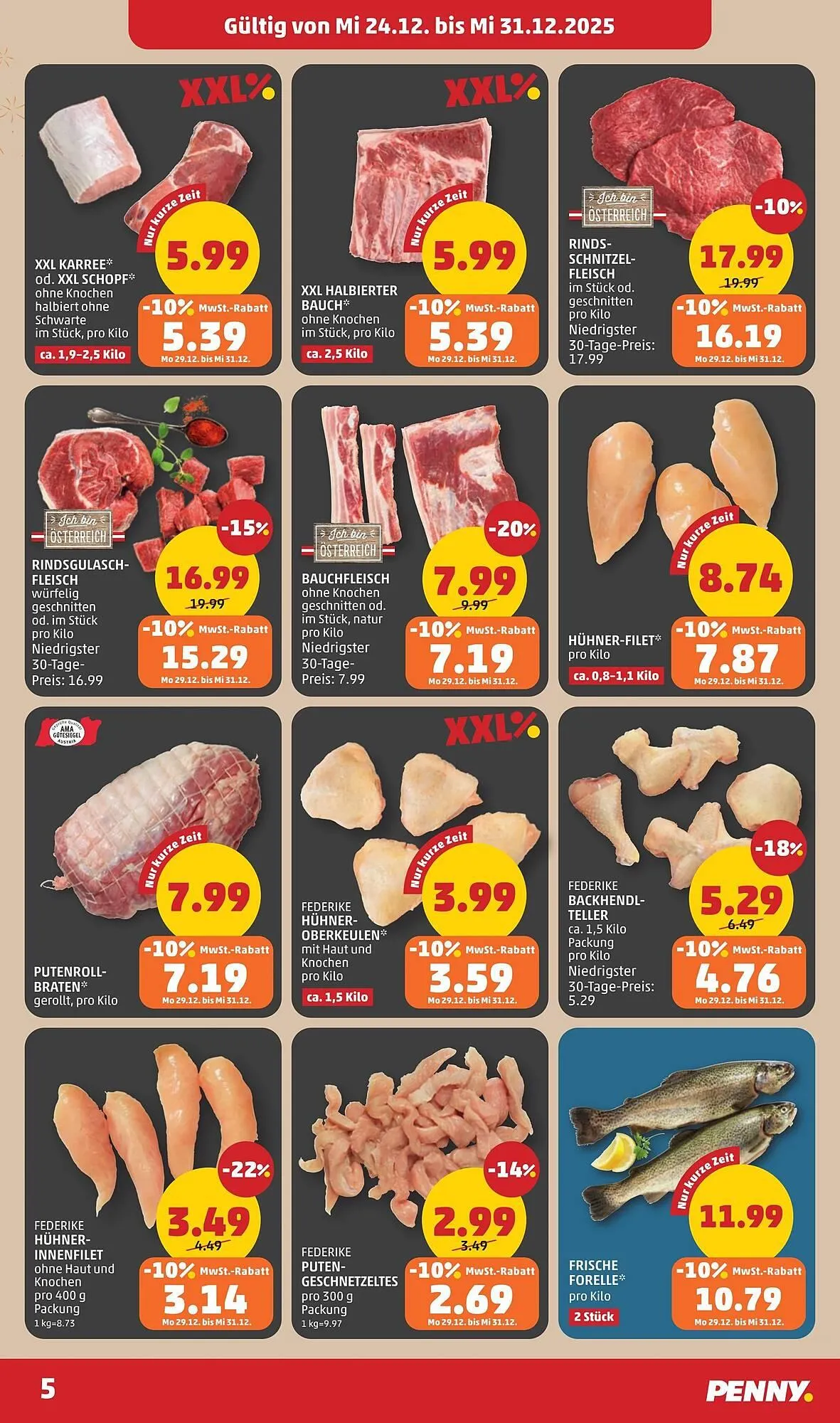 PENNY Flugblatt von 24. Dezember bis 31. Dezember 2025 - Flugblätt seite  5