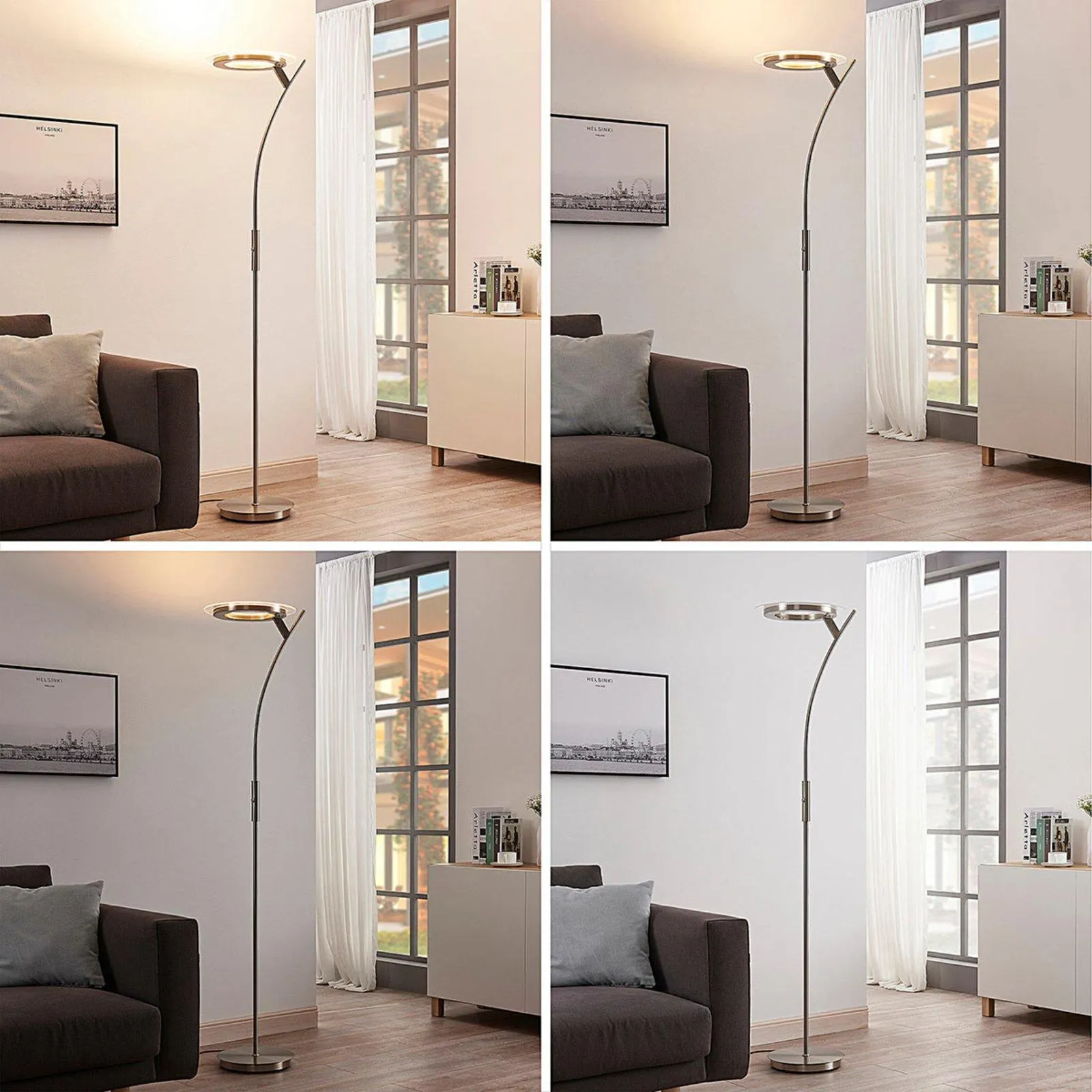 LED-Deckenfluter Darion mit Dimmer