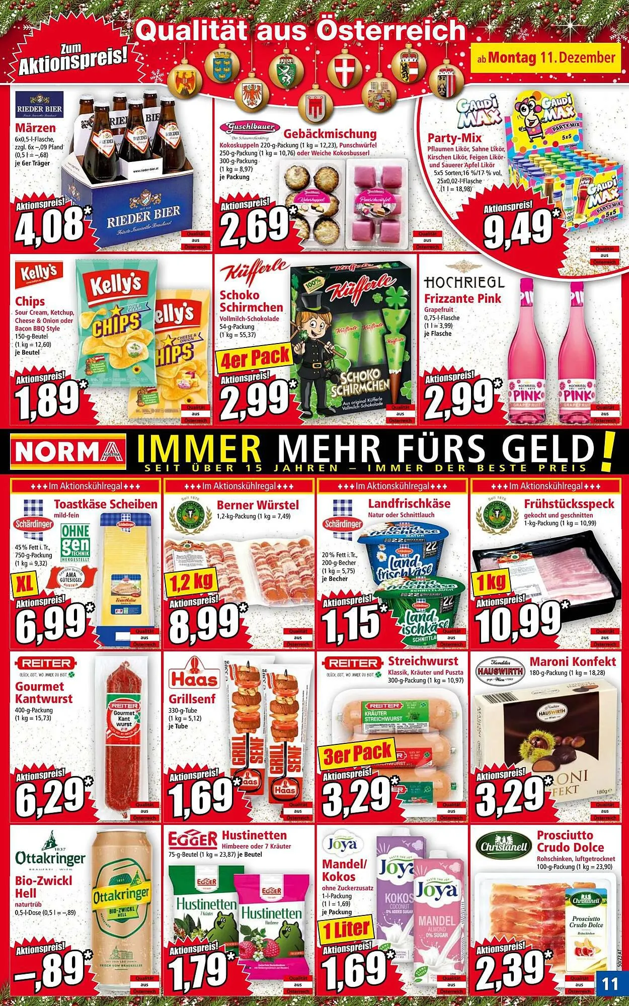 Norma Flugblatt von 11. Dezember bis 16. Dezember 2023 - Flugblätt seite  11