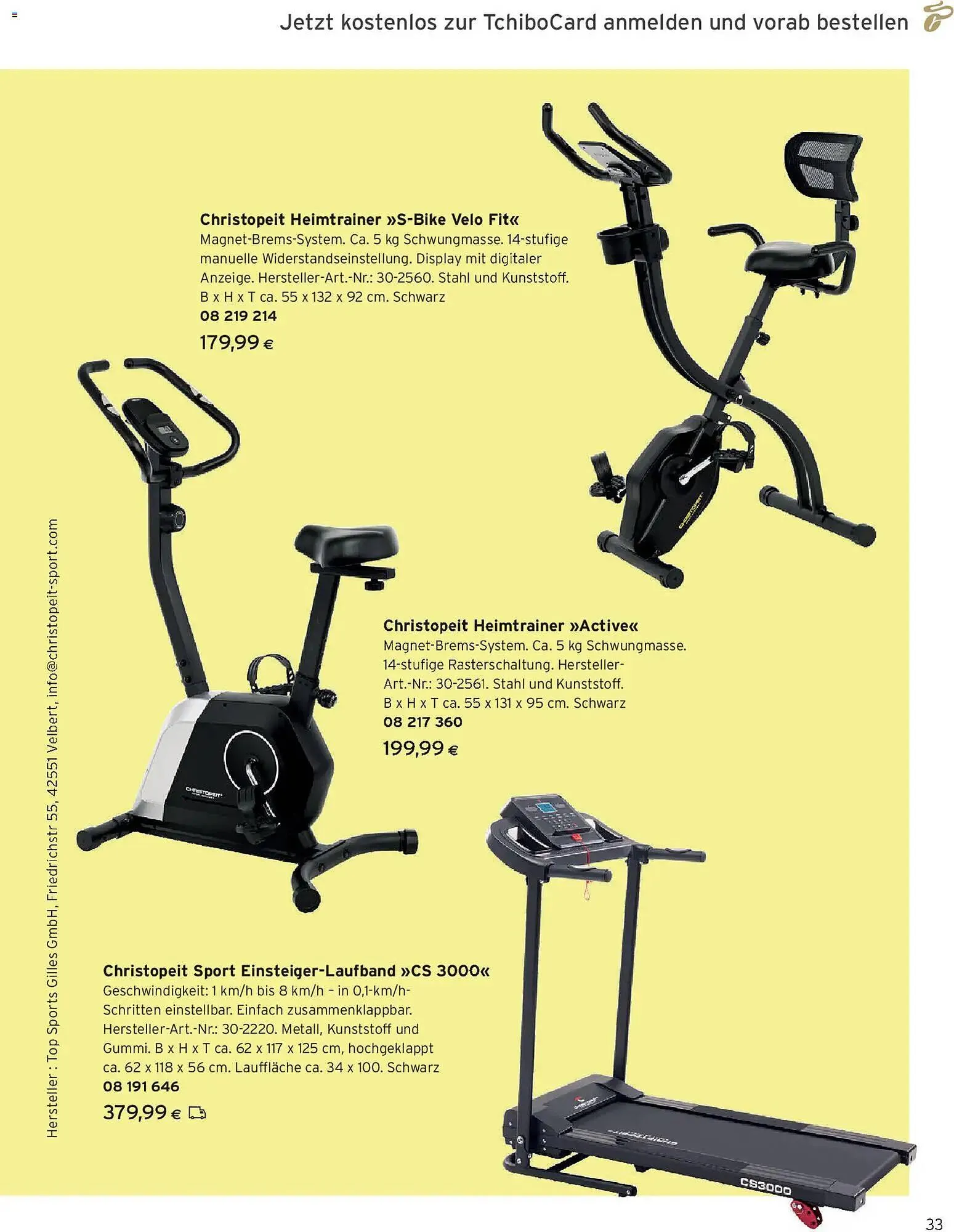 Tchibo Eduscho Flugblatt von 1. Jänner bis 31. Jänner 2026 - Flugblätt seite  33