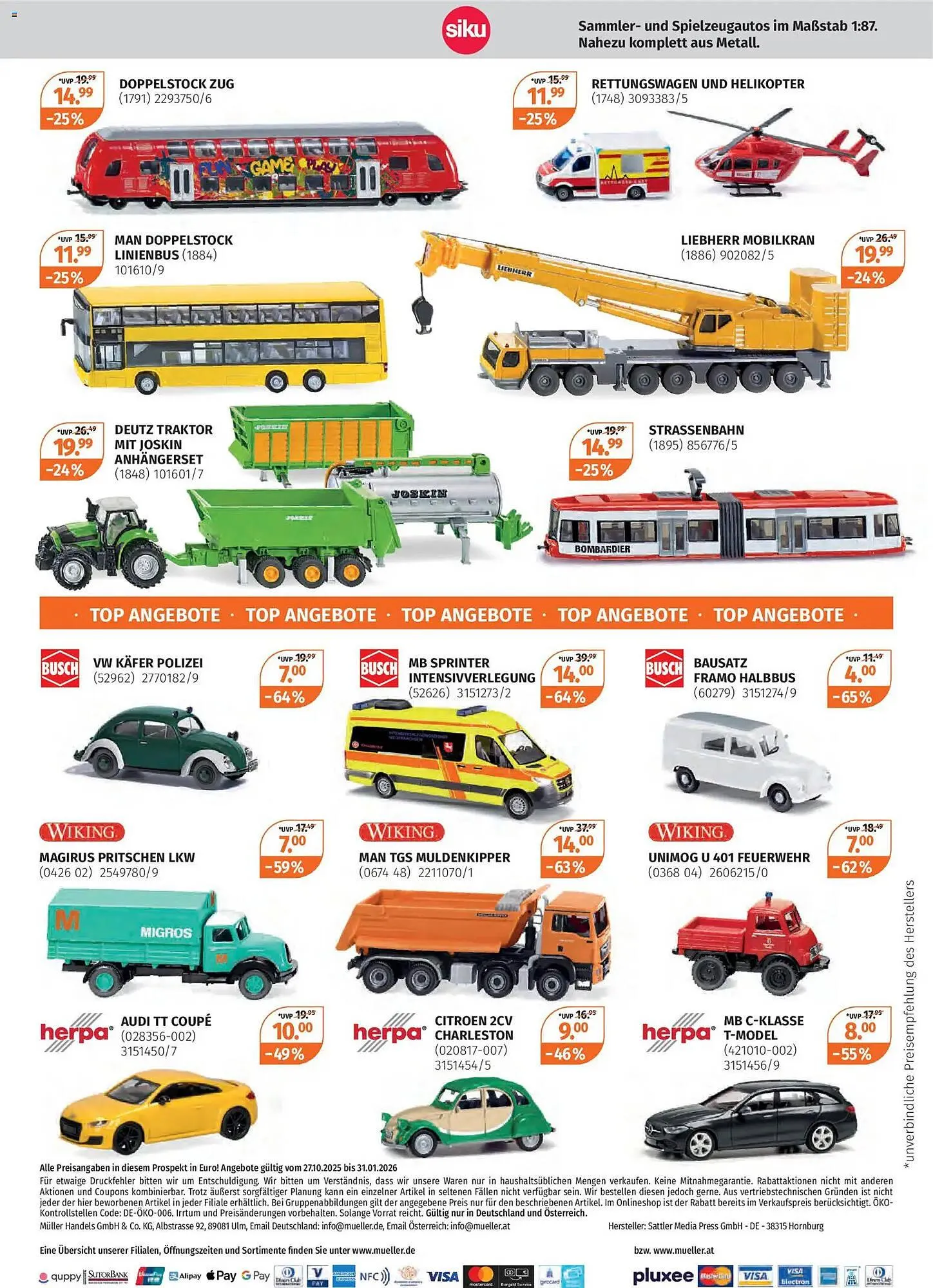 Müller Flugblatt von 27. Oktober bis 31. Jänner 2026 - Flugblätt seite  20