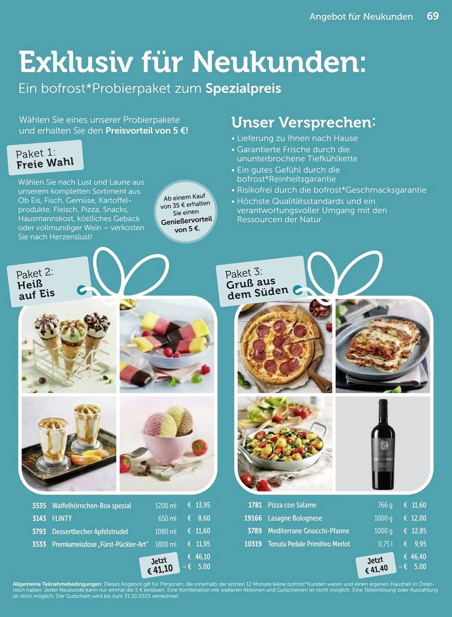 Bofrost Flugblatt von 1. März bis 31. August 2023 - Flugblätt seite  69