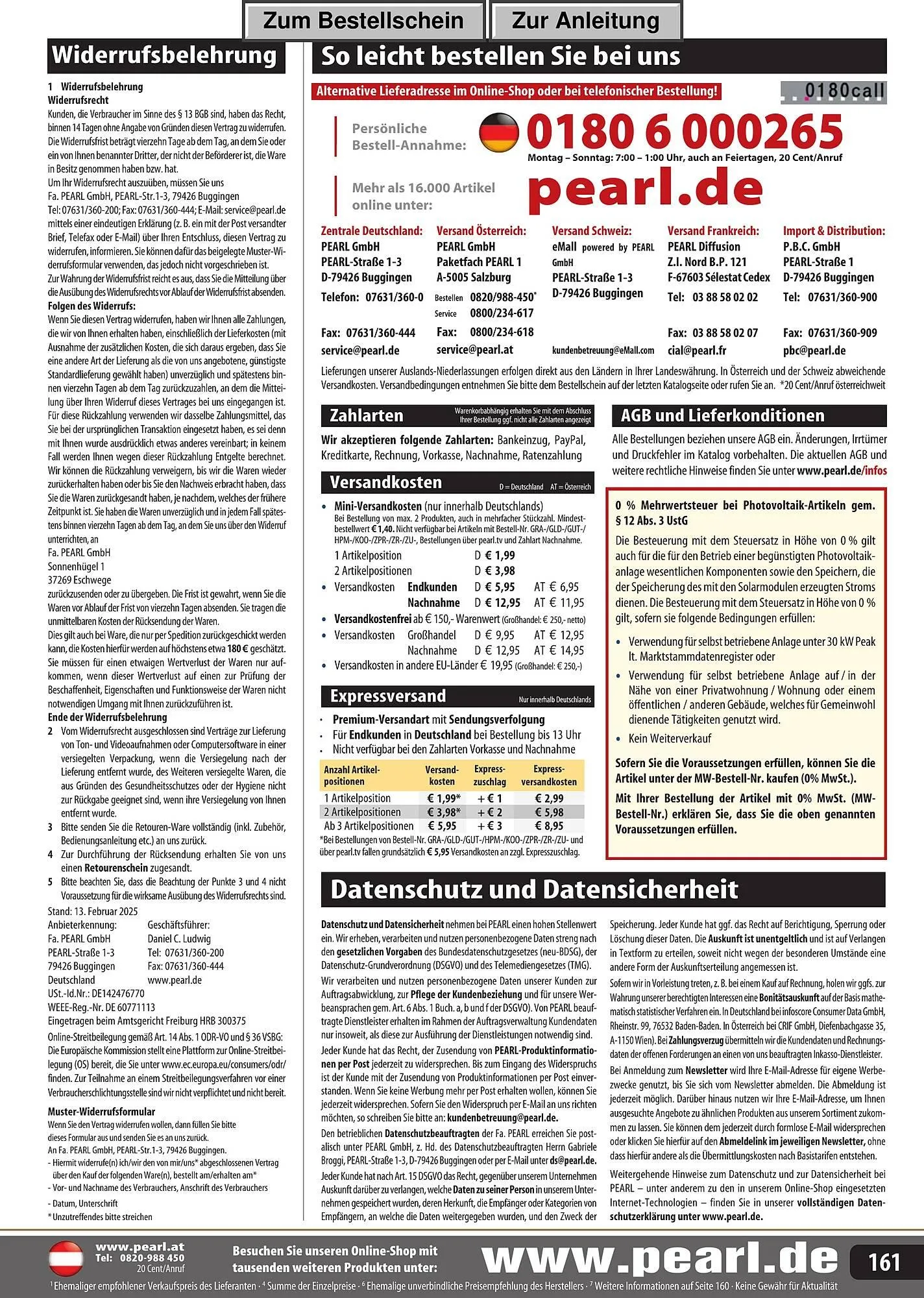 Pearl Flugblatt von 31. Juli bis 21. Dezember 2025 - Flugblätt seite 161