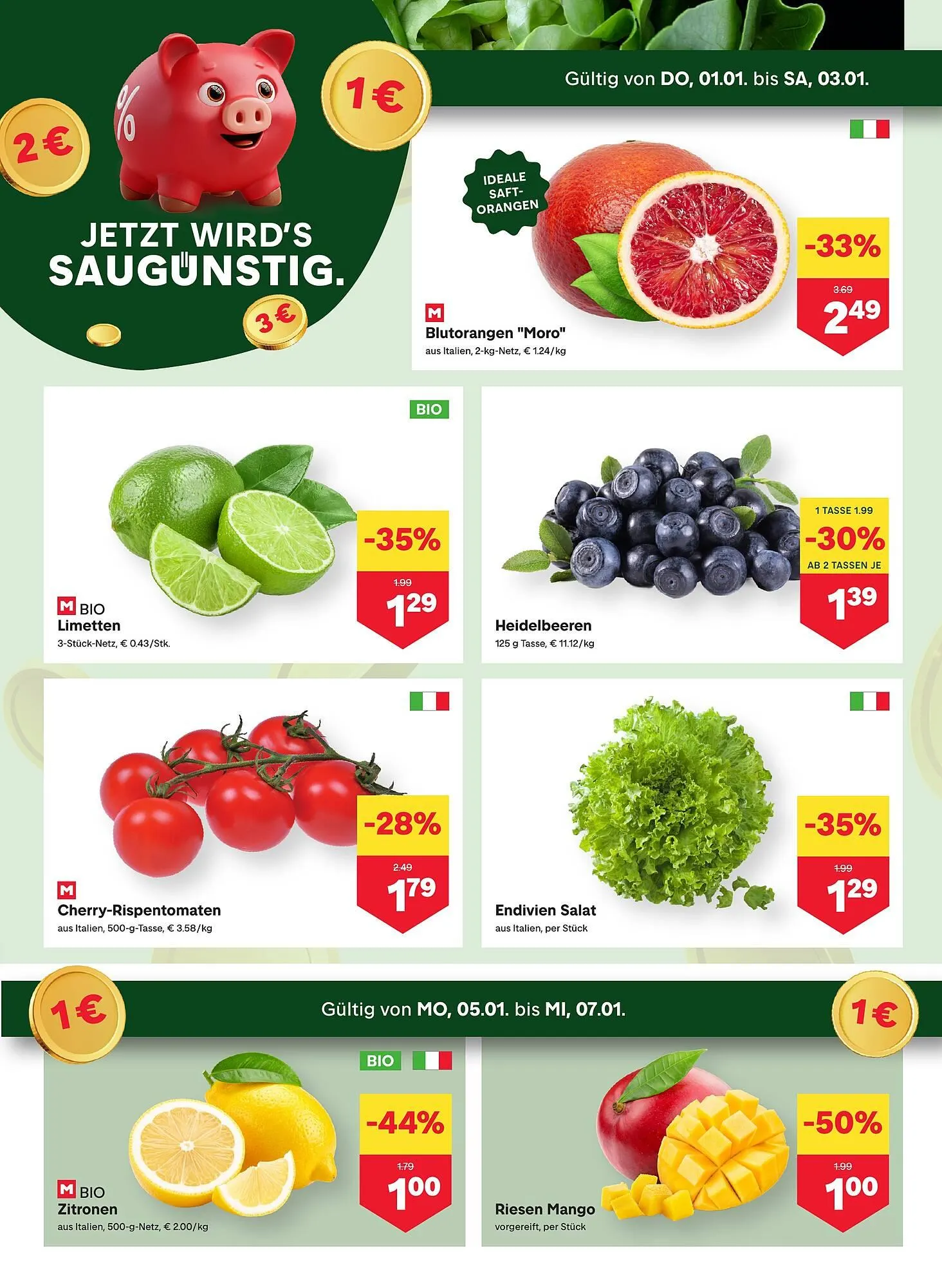 MPreis Flugblatt von 1. Jänner bis 7. Jänner 2026 - Flugblätt seite  2