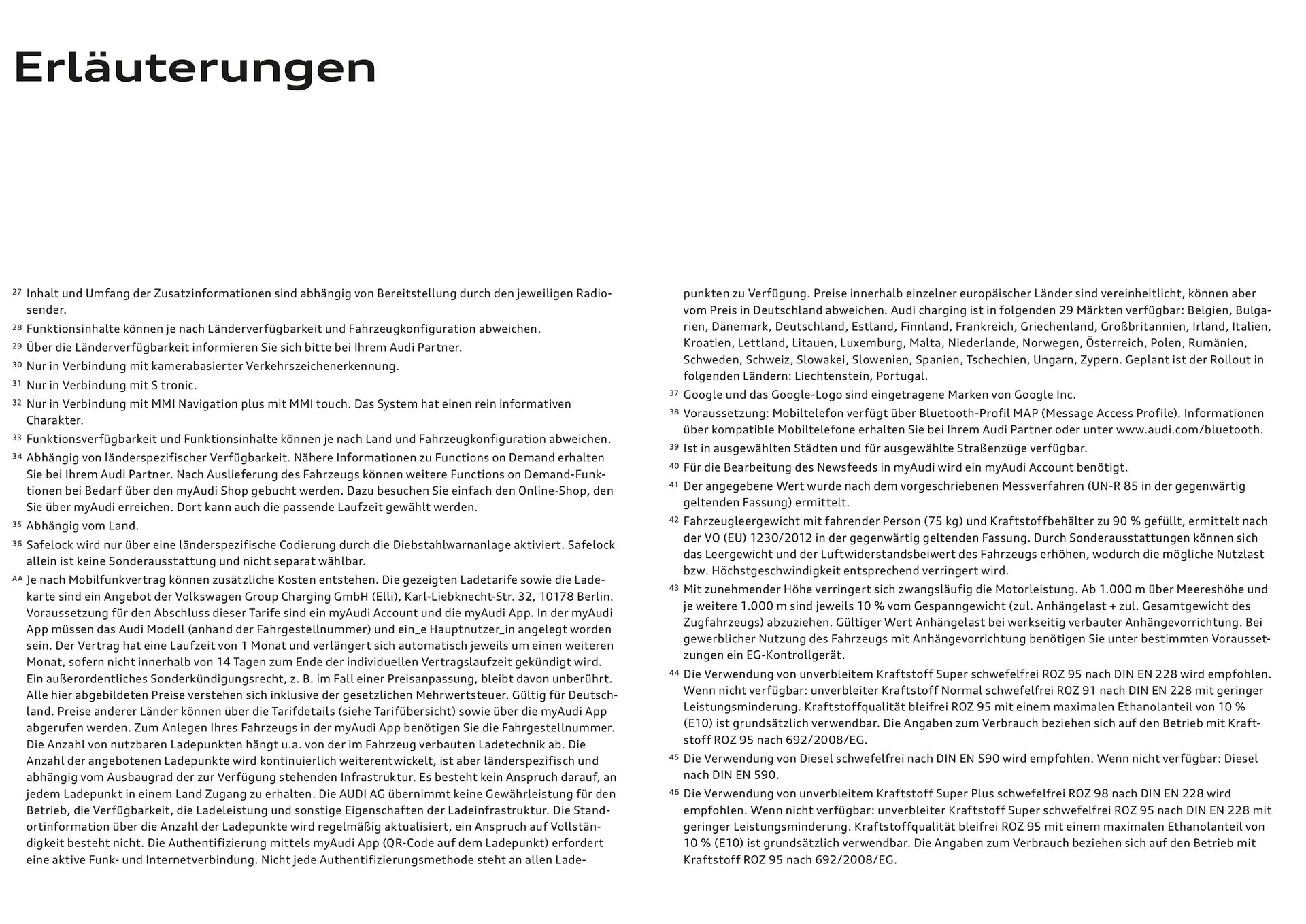 Audi Flugblatt von 20. November bis 22. Juli 2026 - Flugblätt seite  114