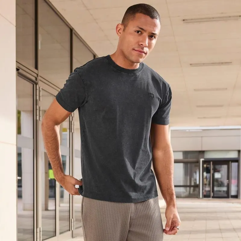 Herren-T-Shirt mit Acid-Waschung