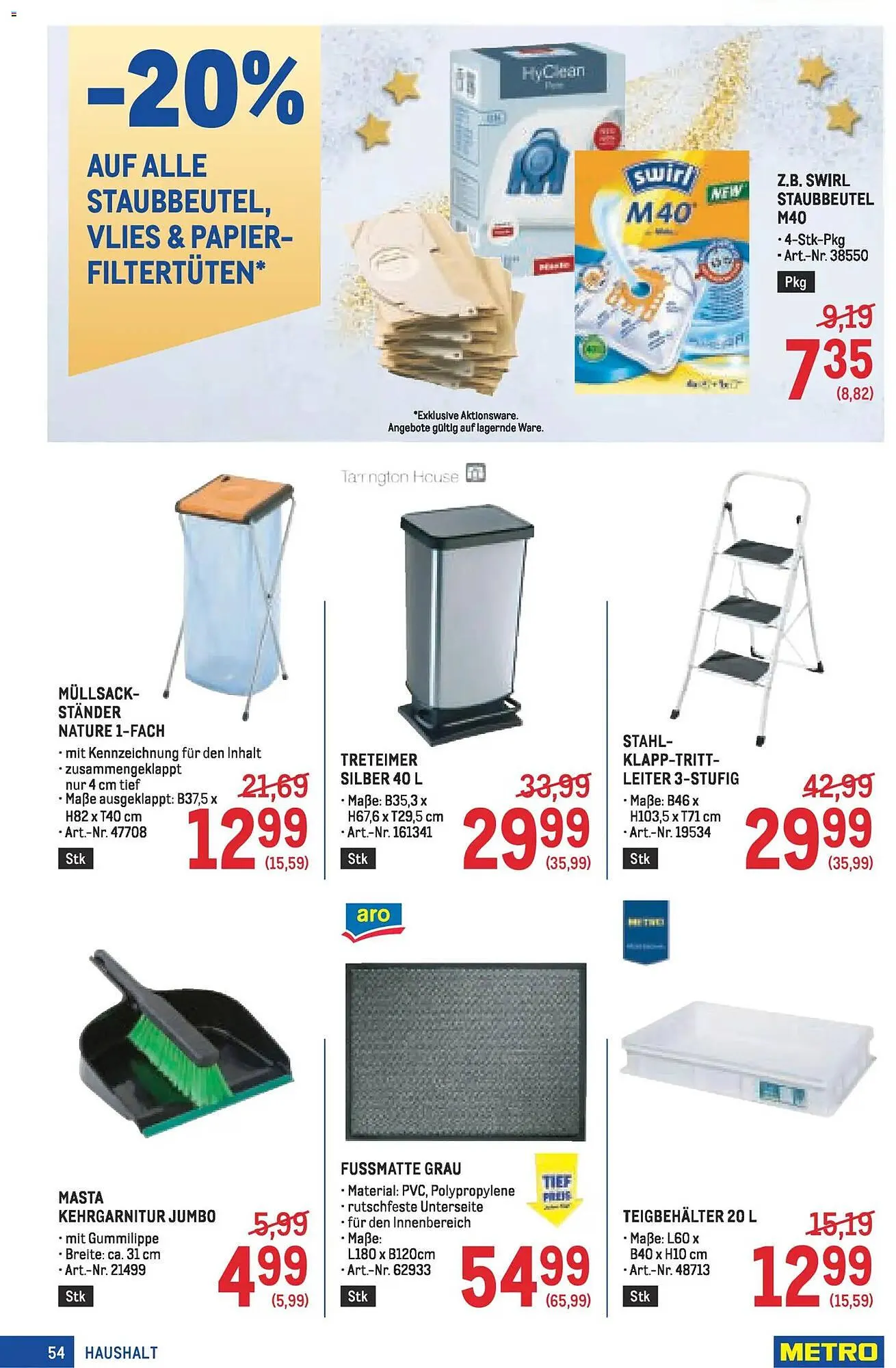 Metro Flugblatt von 27. November bis 10. Dezember 2025 - Flugblätt seite  54