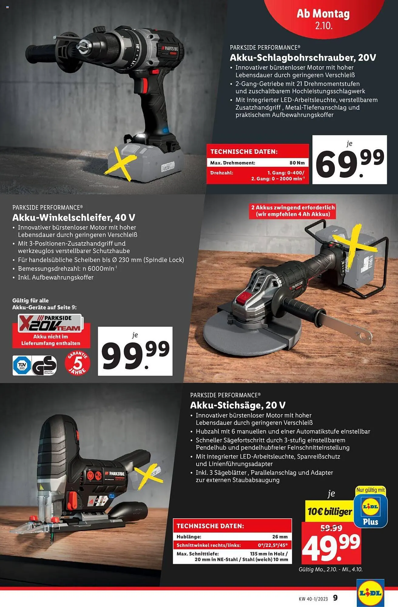 Lidl Flugblatt von 2. Oktober bis 7. Oktober 2023 - Flugblätt seite 9