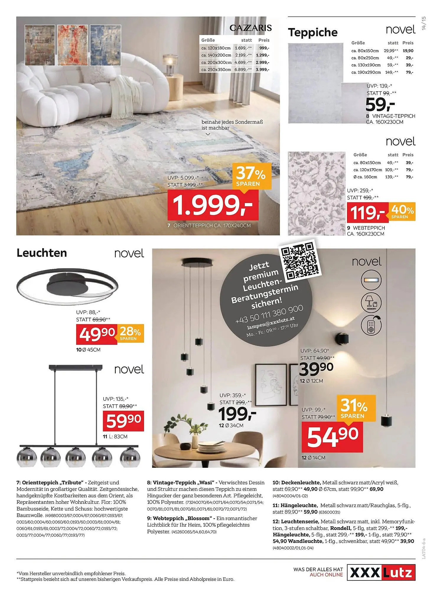 XXXLutz Prospekt von 7. April bis 14. April 2026 - Flugblätt seite  15