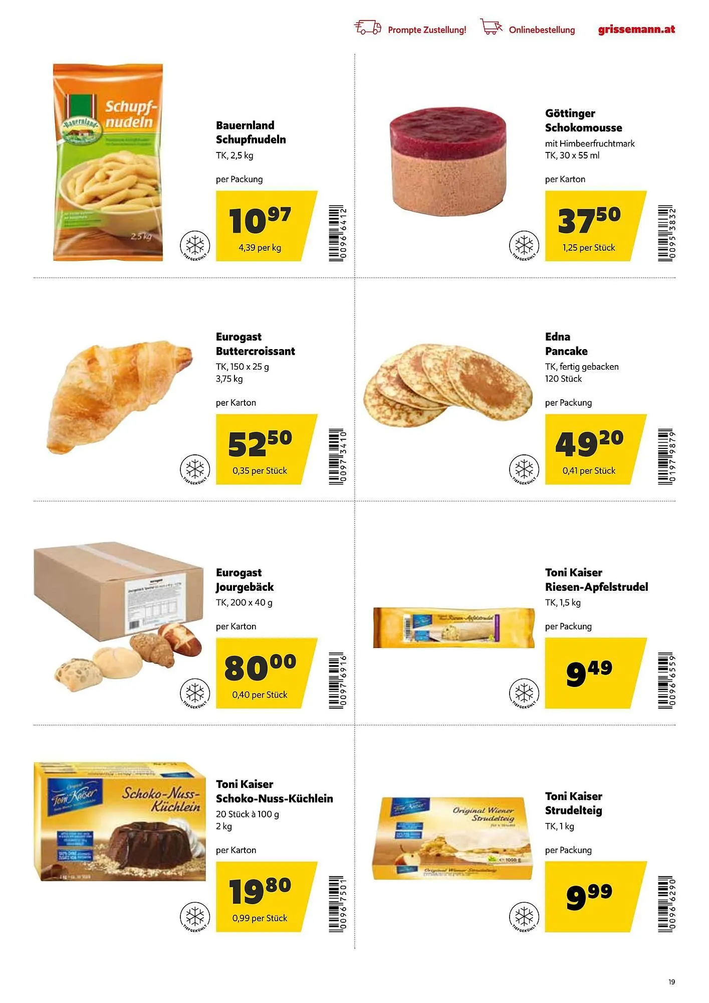 Eurogast Grissemann Flugblatt von 1. Dezember bis 12. Dezember 2025 - Flugblätt seite  19