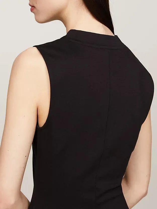 Bodycon-Kleid in Maxi-Länge mit Mock Neck