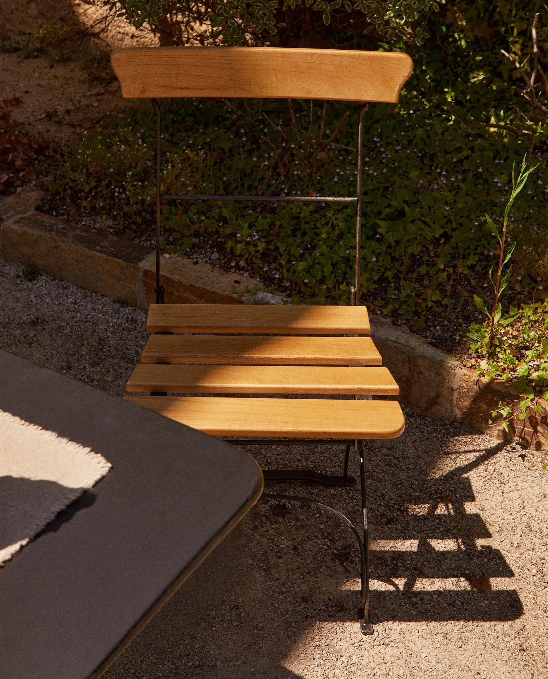SILLA PLEGABLE MADERA METAL