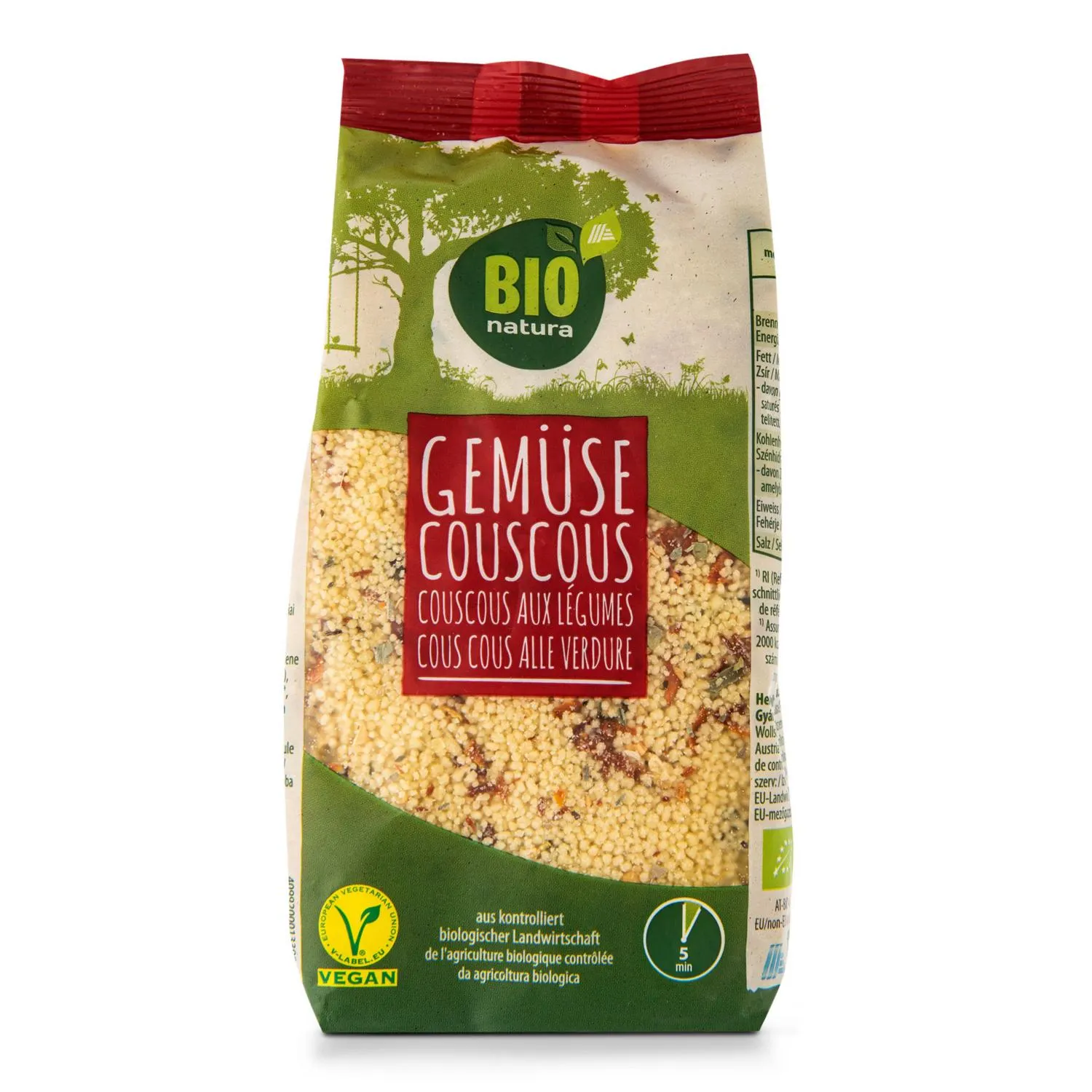 BIO NATURA BIO vegetarisches Gericht, Gemüsecouscous