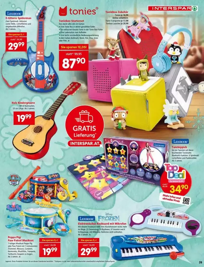 Tolles Angebot für alle Kunden von 29. Oktober bis 12. November 2024 - Flugblätt seite 39