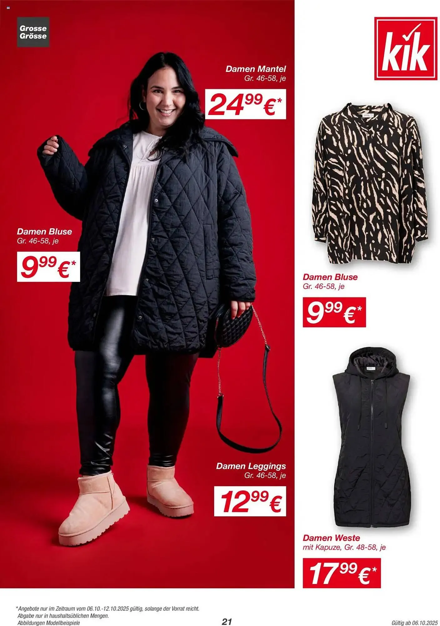KiK Prospekt von 6. Oktober bis 10. November 2025 - Flugblätt seite 21
