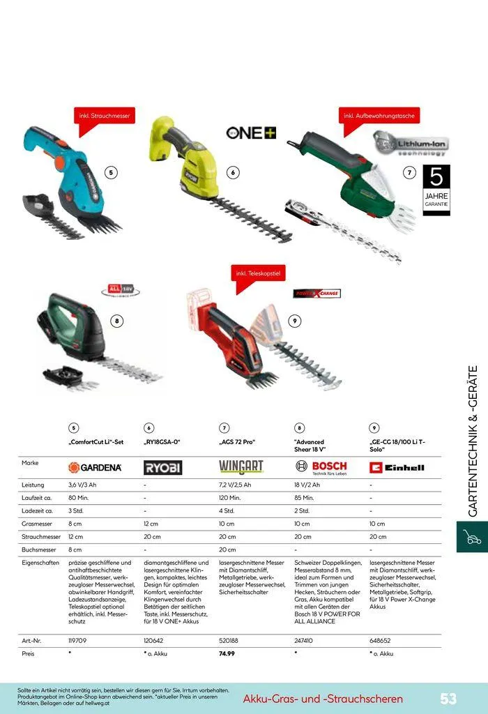 Smartes Gärtnern von 11. Juni bis 31. Dezember 2024 - Flugblätt seite 53