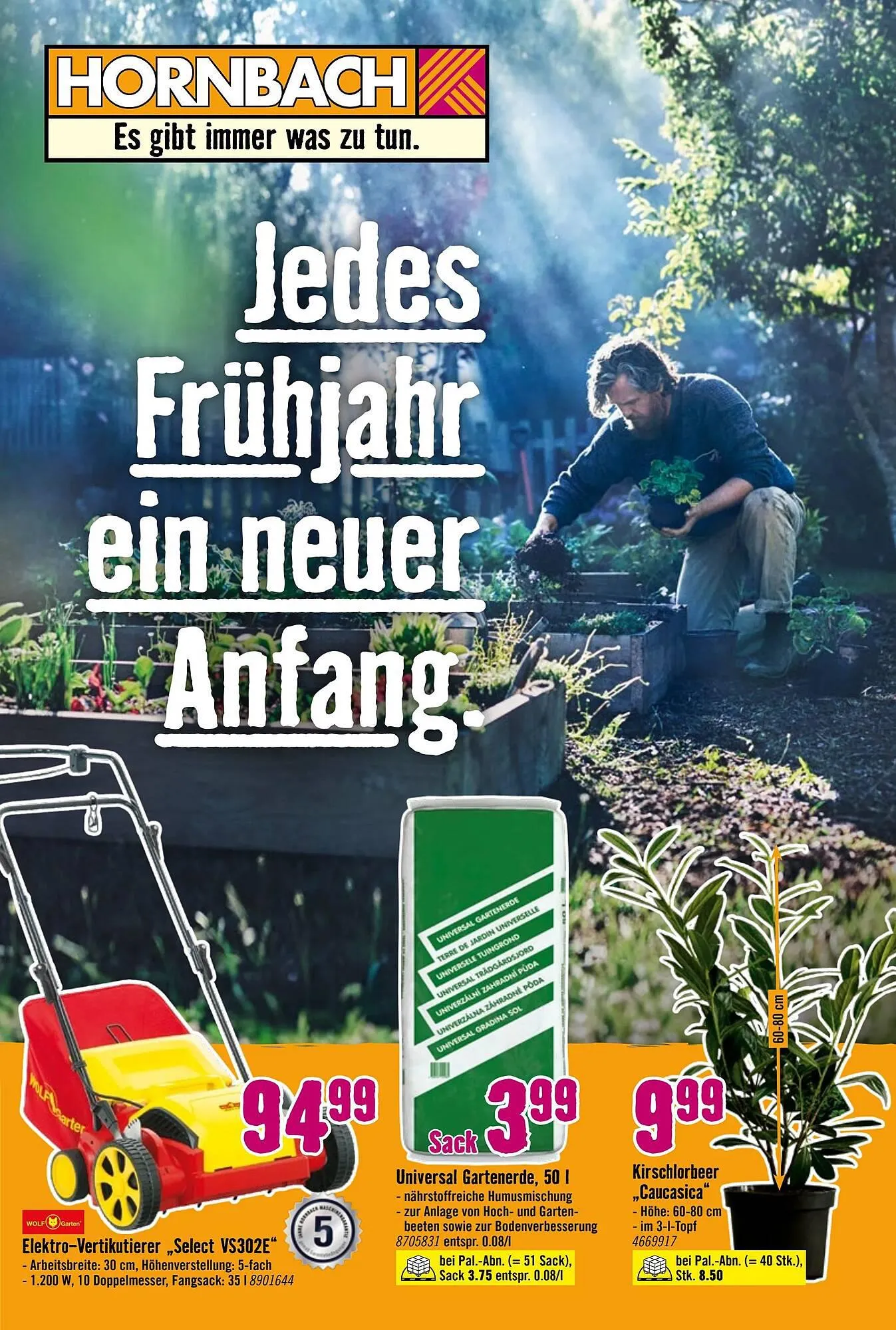 Hornbach Flugblatt von 19. März bis 19. April 2024 - Flugblätt seite  