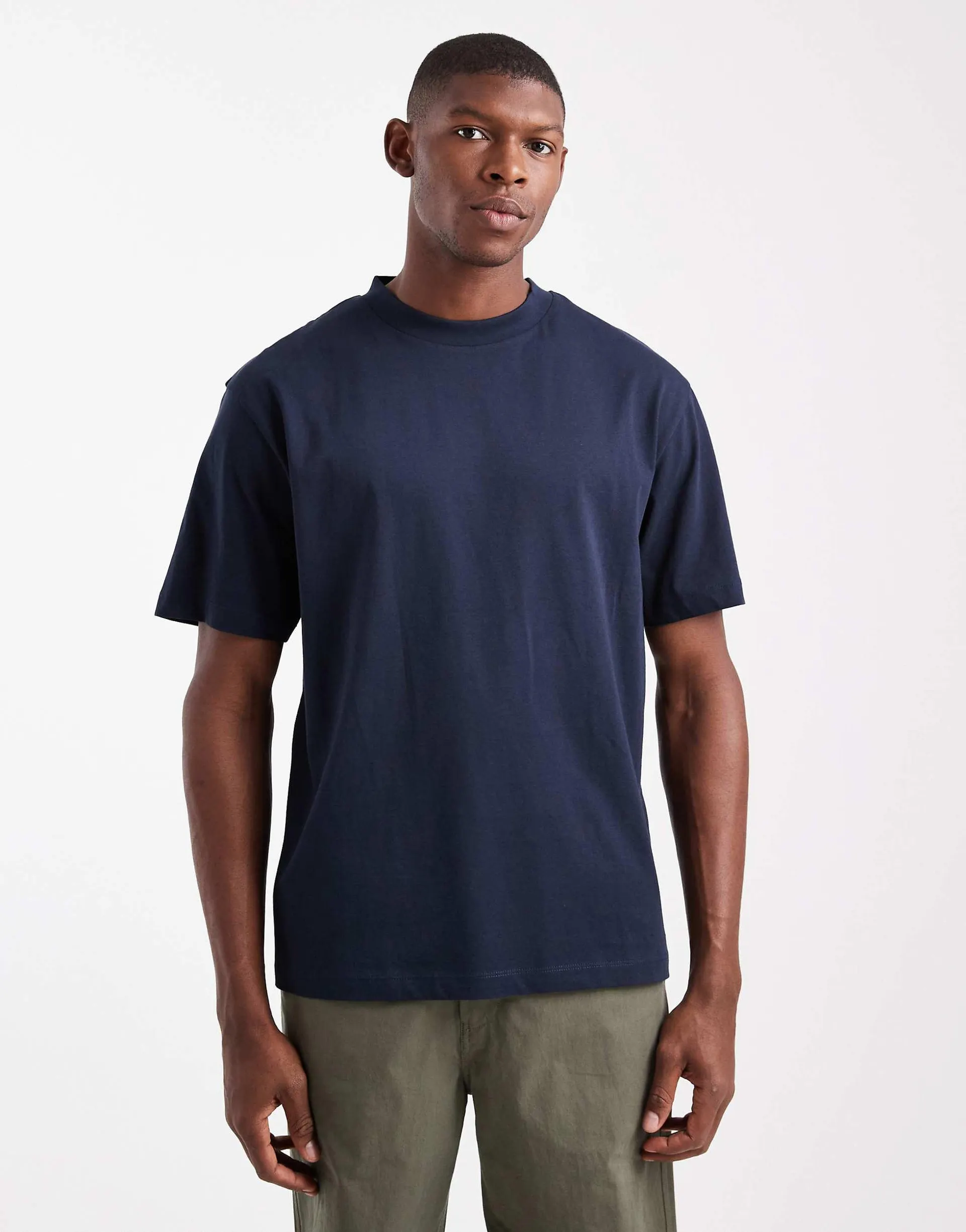 ASOS DESIGN essentials relaxed t-shirt in navy