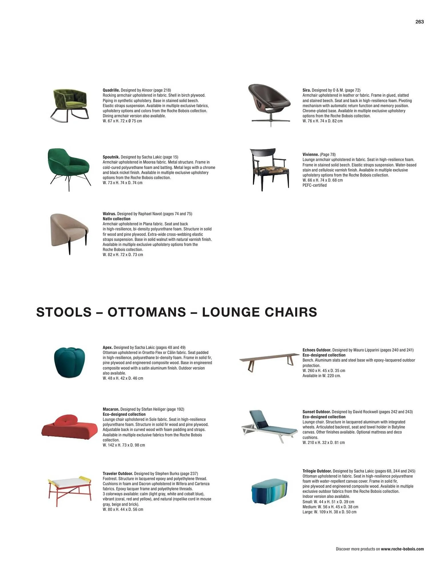 Roche Bobois Flugblatt von 9. Jänner bis 6. Jänner 2026 - Flugblätt seite  265