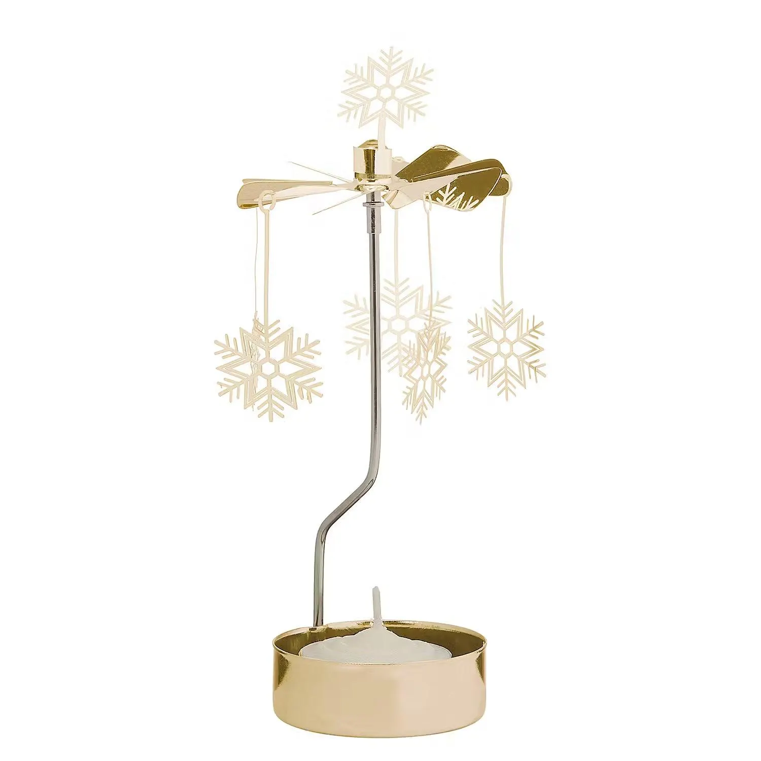 MERRY-GO-ROUND Teelichtkarussell Schnee