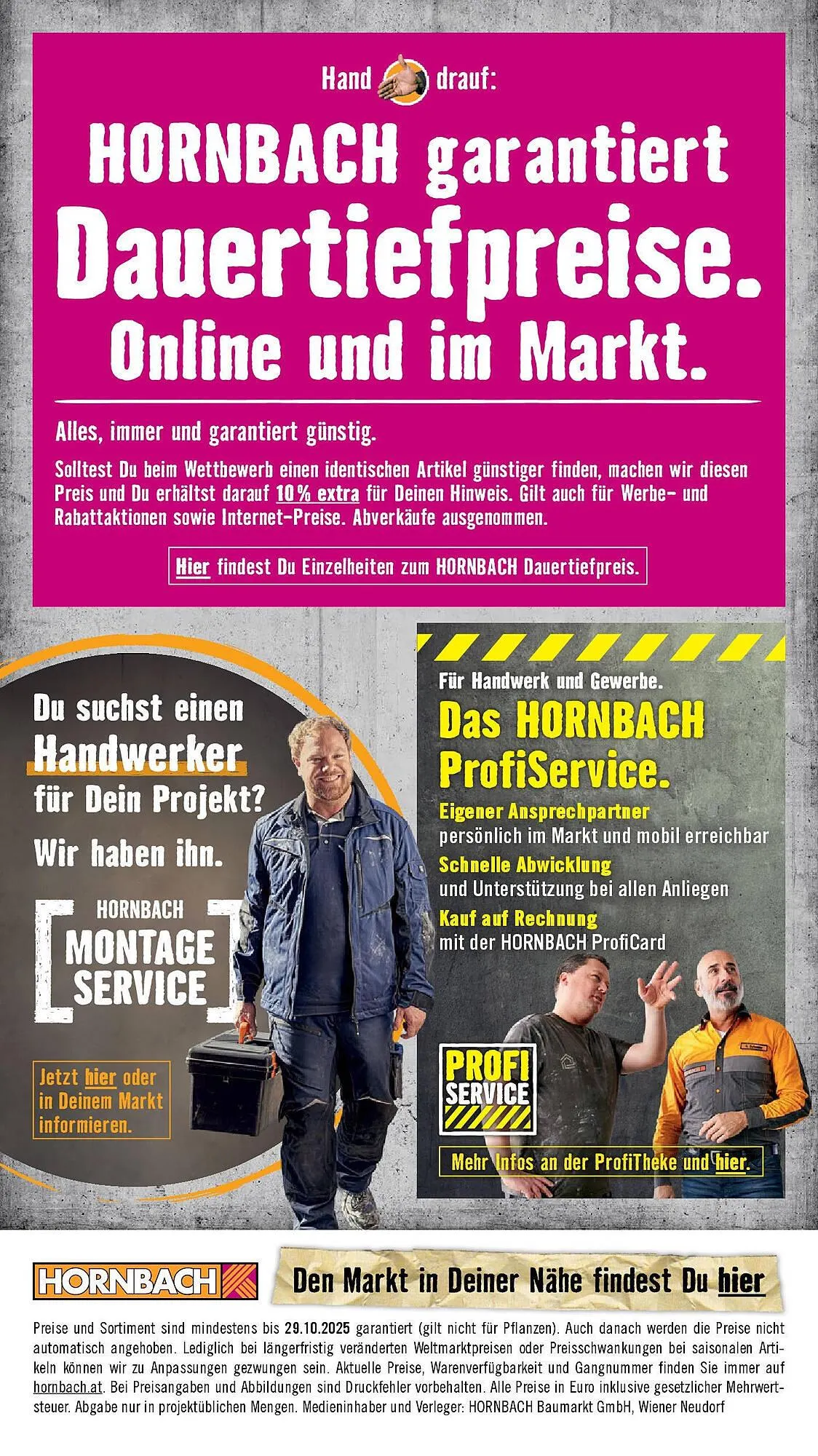 Hornbach Flugblatt von 1. Oktober bis 29. Oktober 2025 - Flugblätt seite 58
