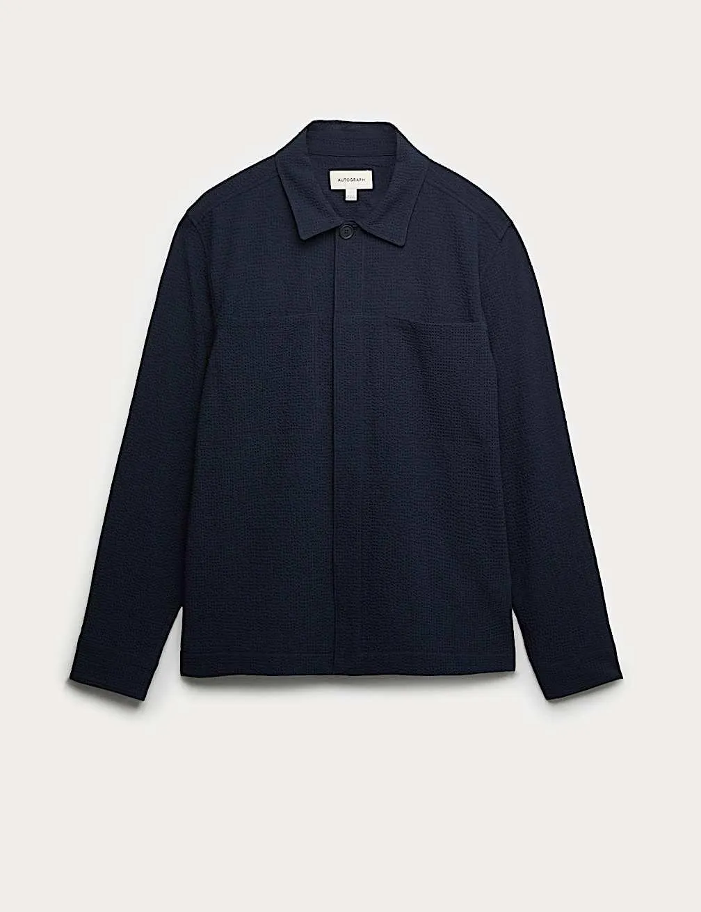 Overshirt aus Seersucker