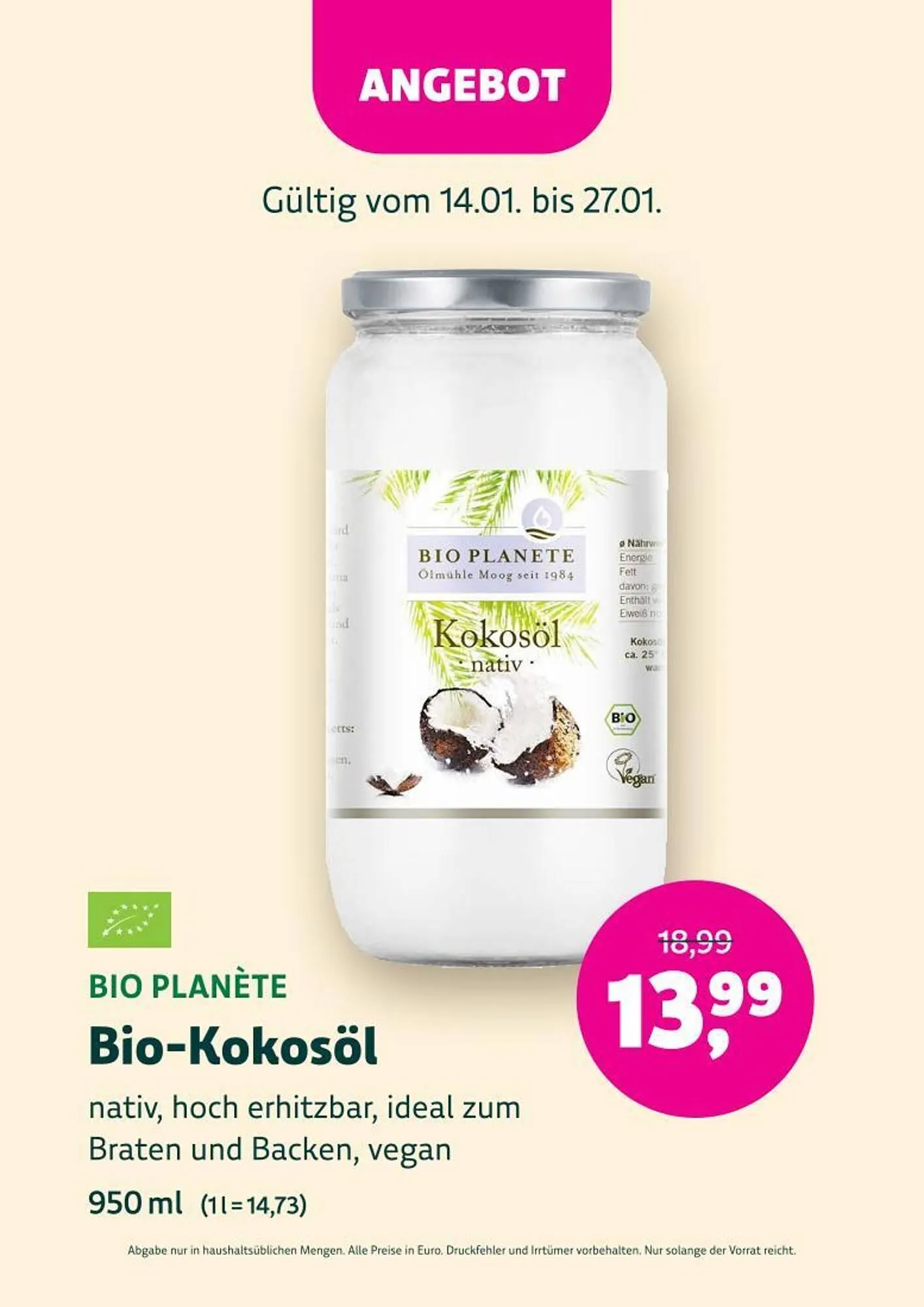 Denn's Biomarkt Flugblatt von 14. Jänner bis 27. Jänner 2026 - Flugblätt seite  51