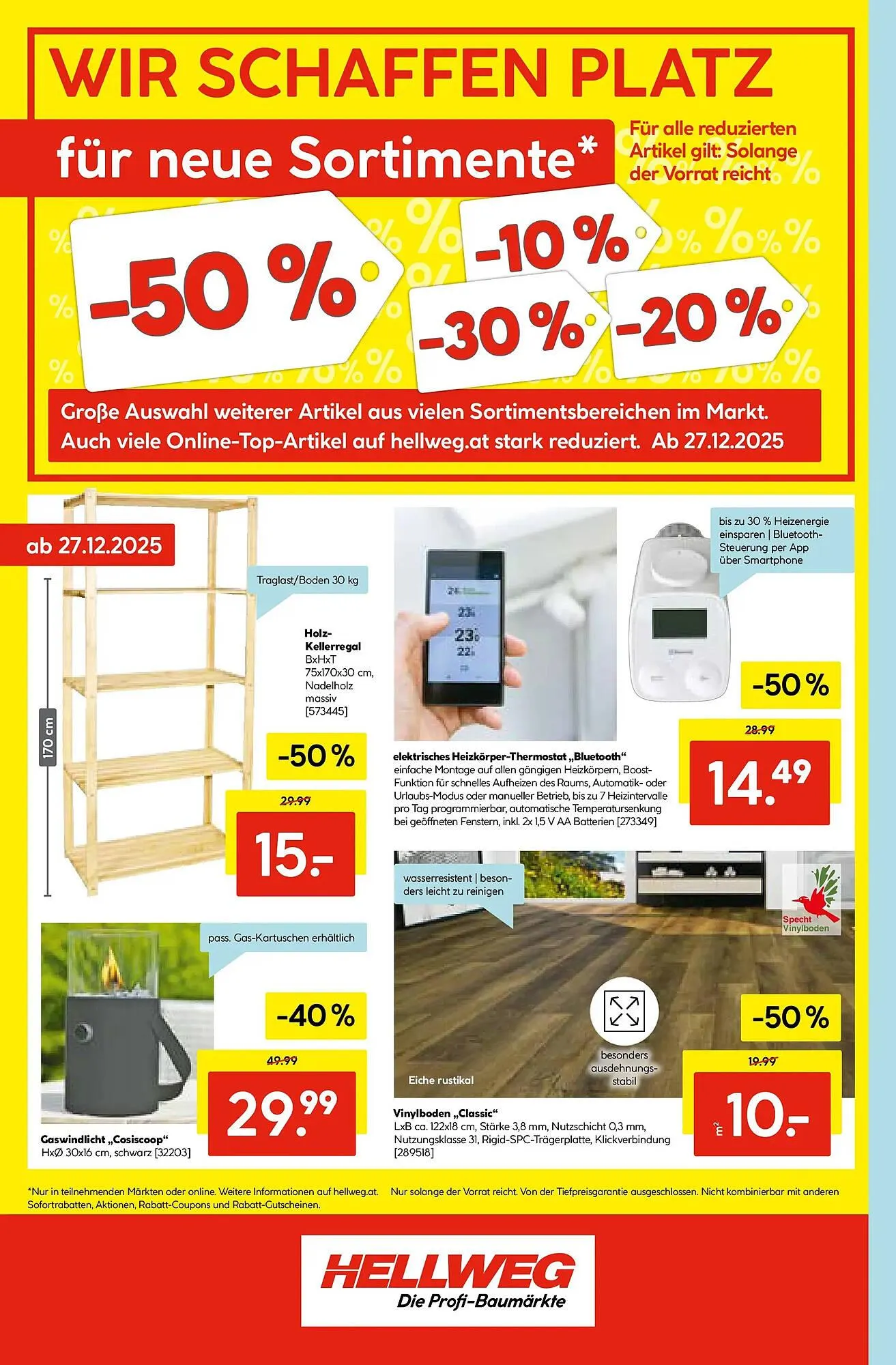 Hellweg Prospekt von 22. Dezember bis 31. Dezember 2025 - Flugblätt seite 10