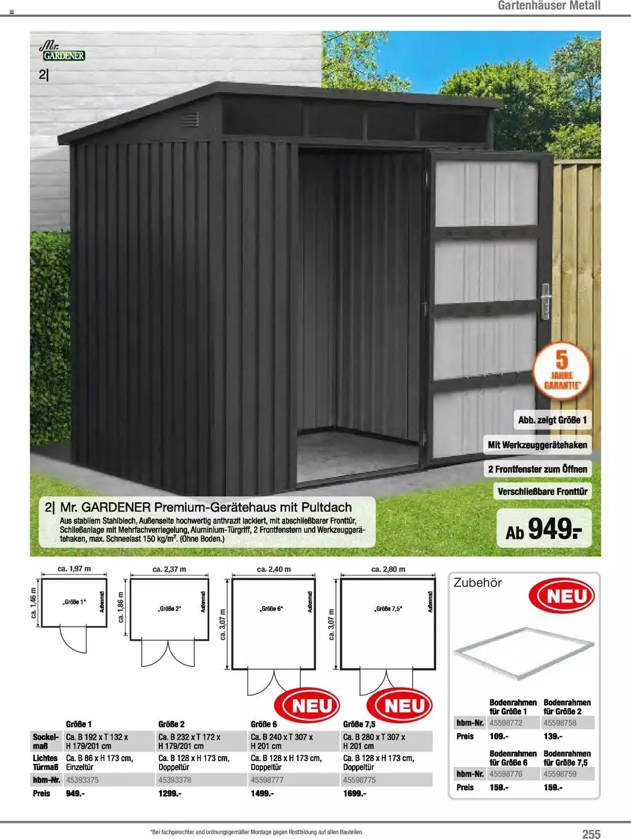 Hagebau Gartenjahr 2023 von 7. März bis 31. Dezember 2023 - Flugblätt seite  255