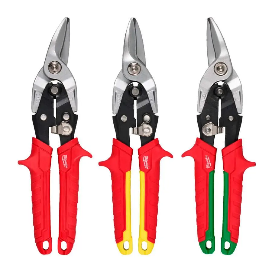 Blechscheren-Set gerade 3-tlg.