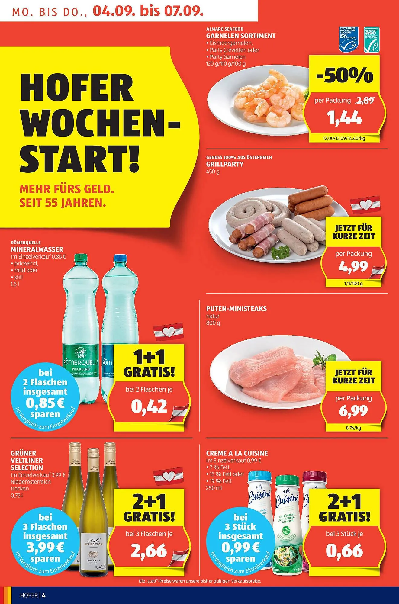 Hofer Flugblatt von 1. September bis 7. September 2023 - Flugblätt seite 4