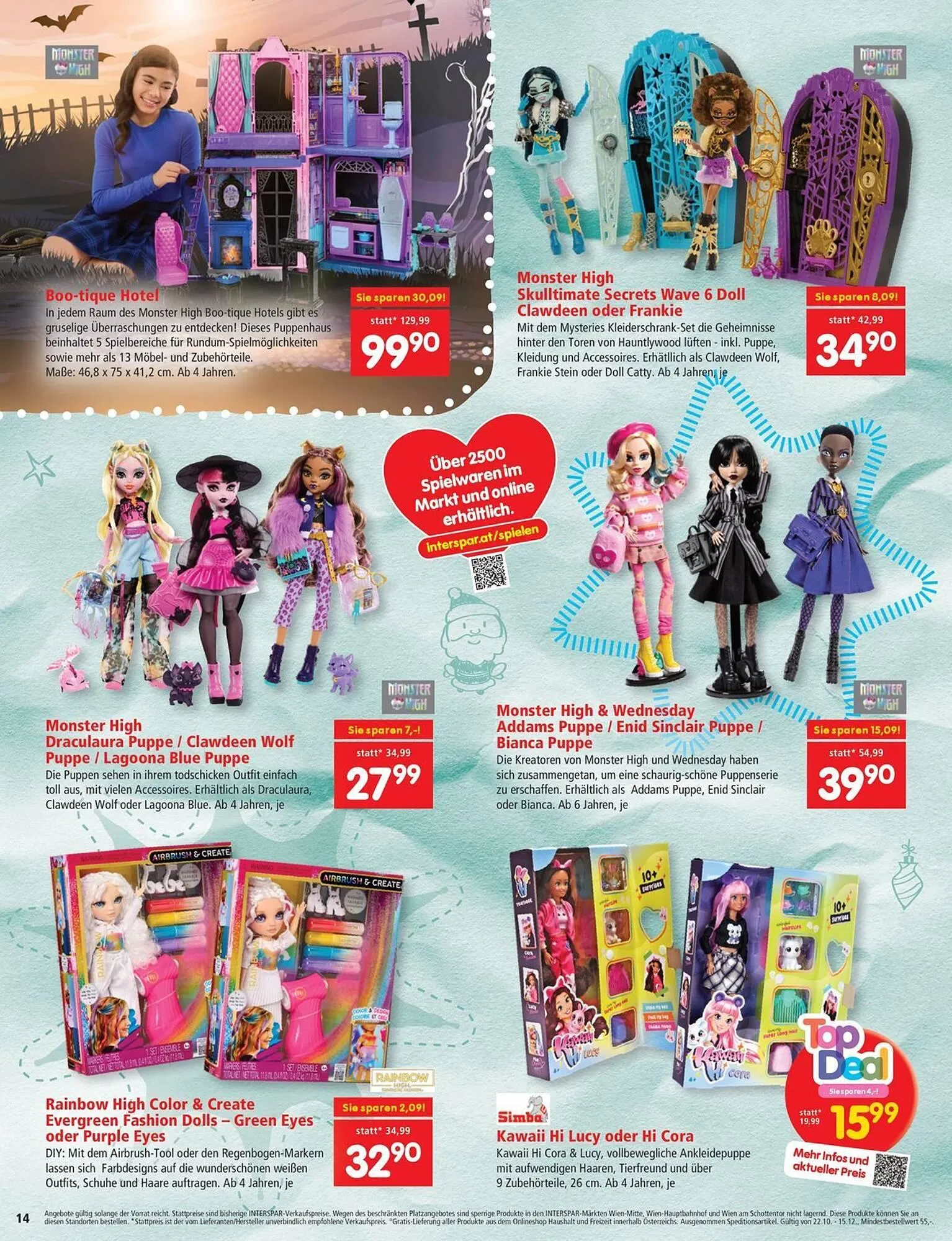 Interspar Flugblatt von 22. Oktober bis 15. Dezember 2025 - Flugblätt seite  14