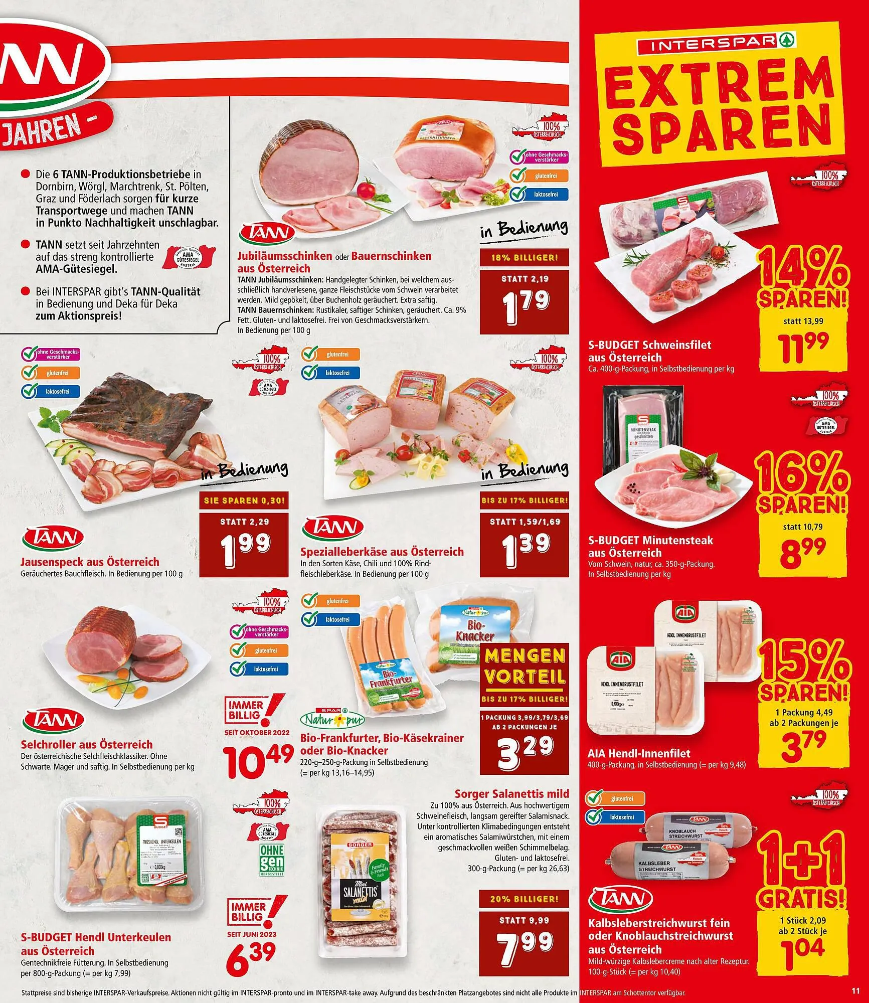 Interspar Flugblatt von 28. September bis 11. Oktober 2023 - Flugblätt seite  11