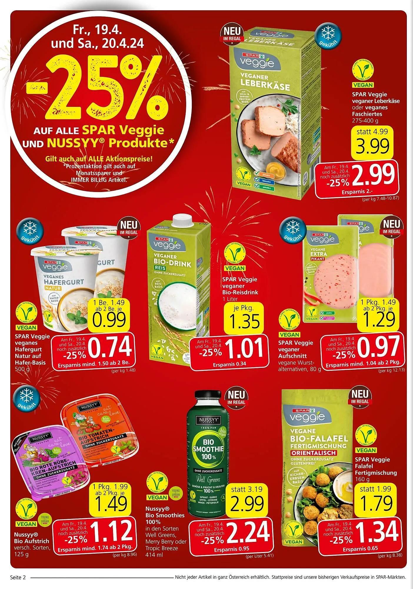 Spar Flugblatt von 17. April bis 30. April 2024 - Flugblätt seite  2