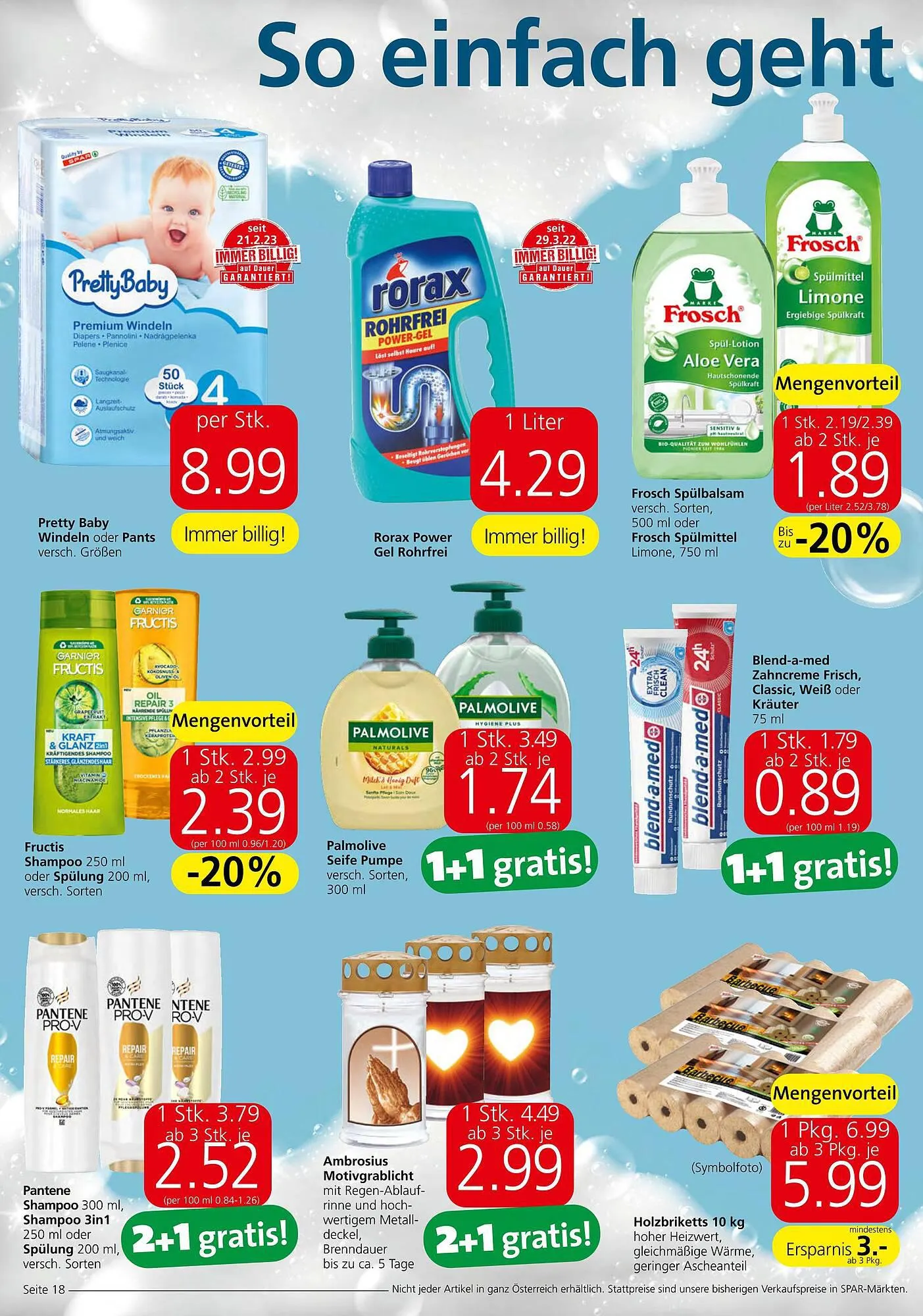 Spar Flugblatt von 28. September bis 11. Oktober 2023 - Flugblätt seite  18